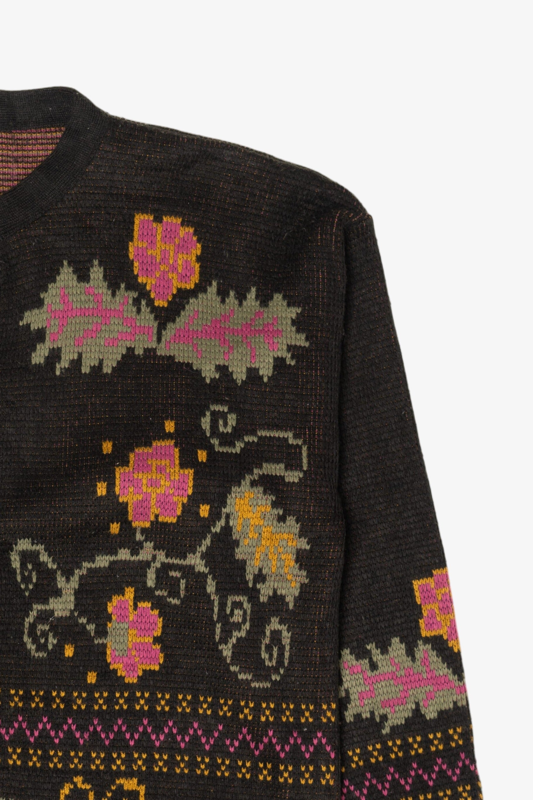 Vintage Floral Cardigan Sweater (1990s)