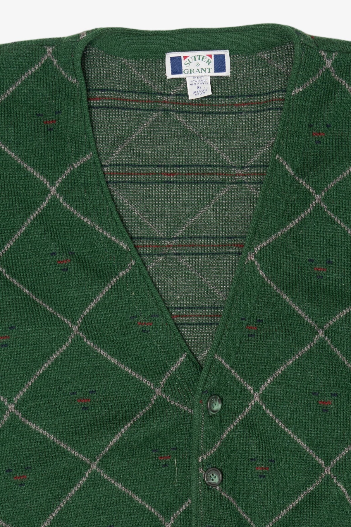 Vintage Green Sutter & Grant Cardigan Sweater (1990s)