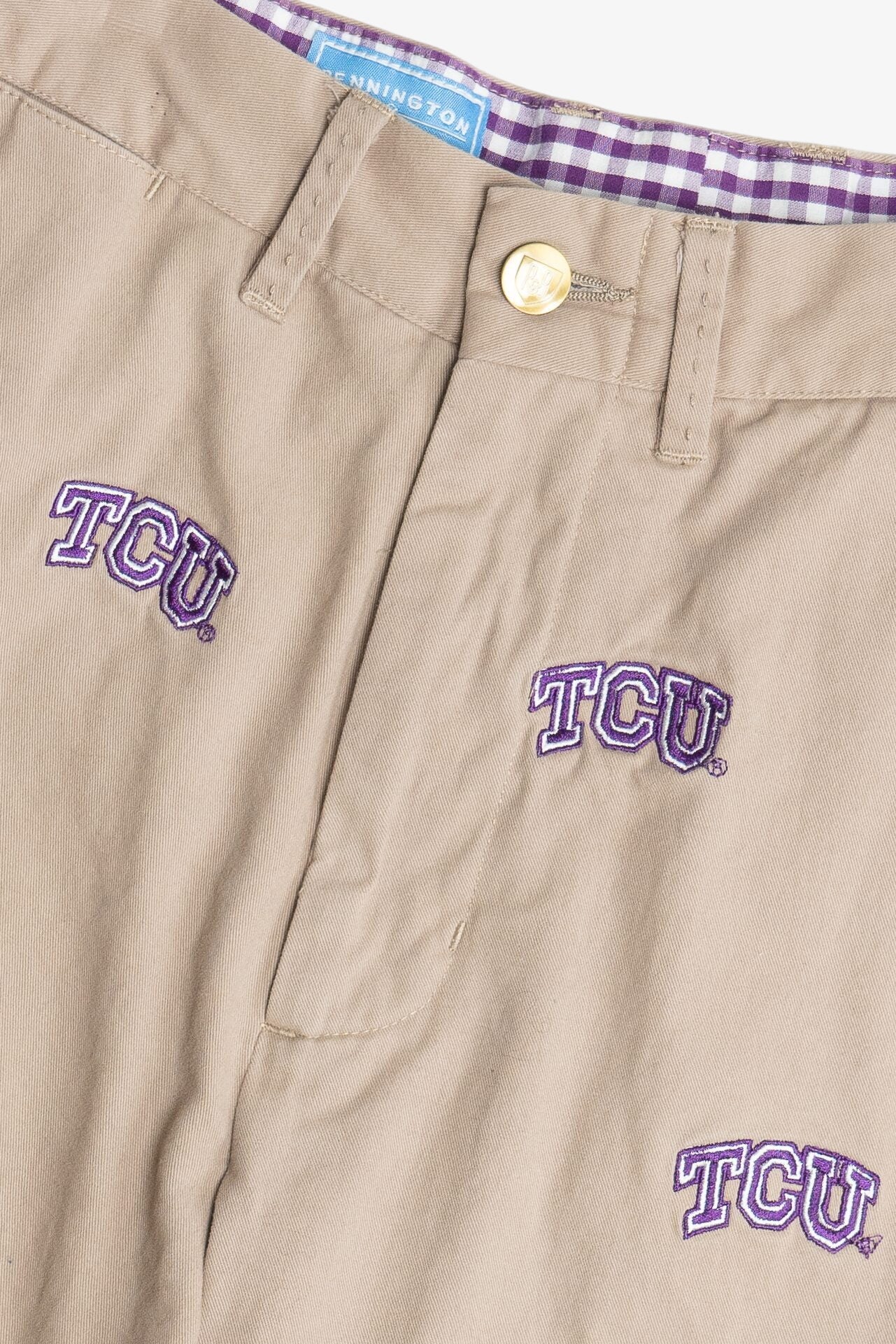 "TCU" Texas Christian University Embroidered Shorts (2010s)