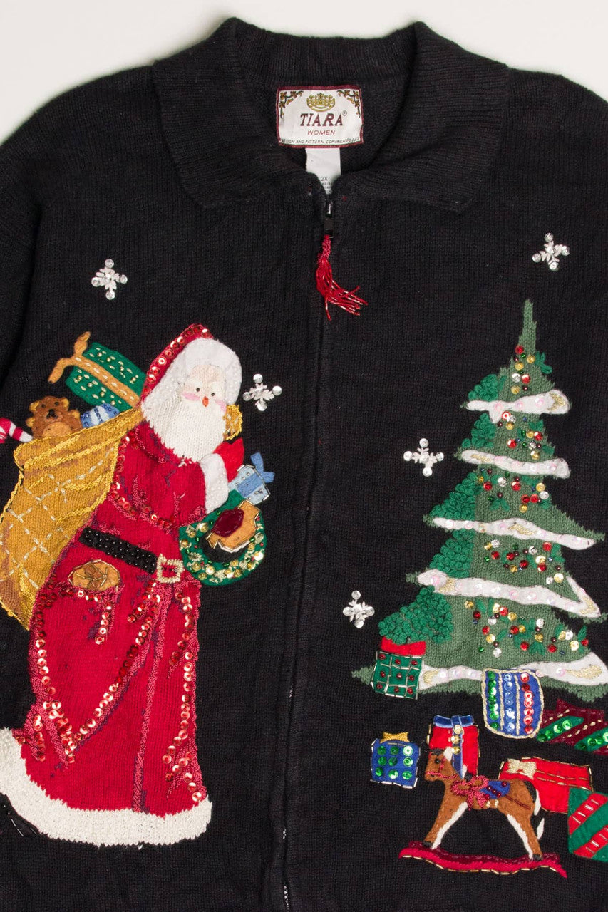 Black Ugly Christmas Cardigan 57831
