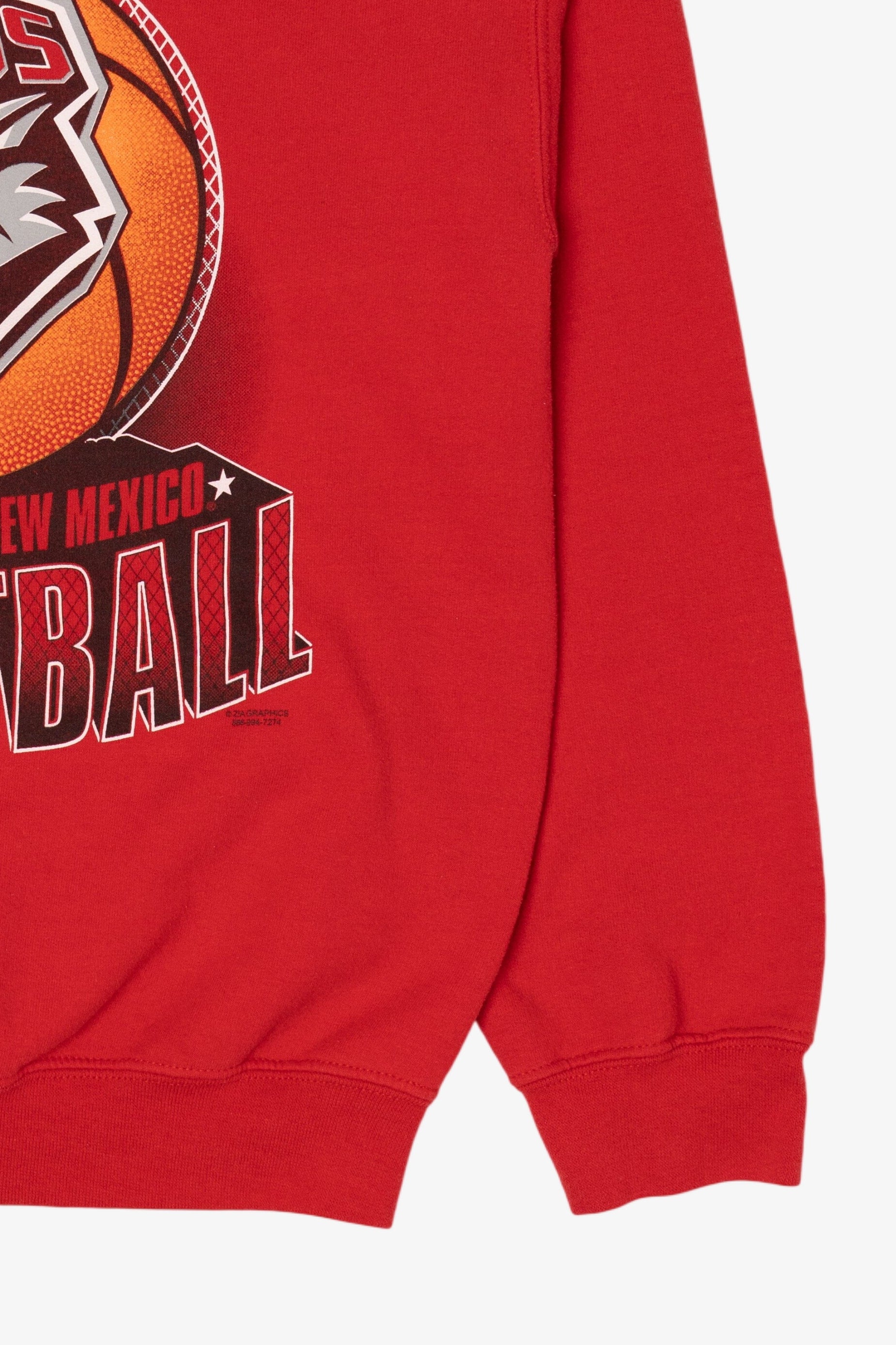 Red Lobos University Of New Mexico Basketball Sweatshirt (2010s)