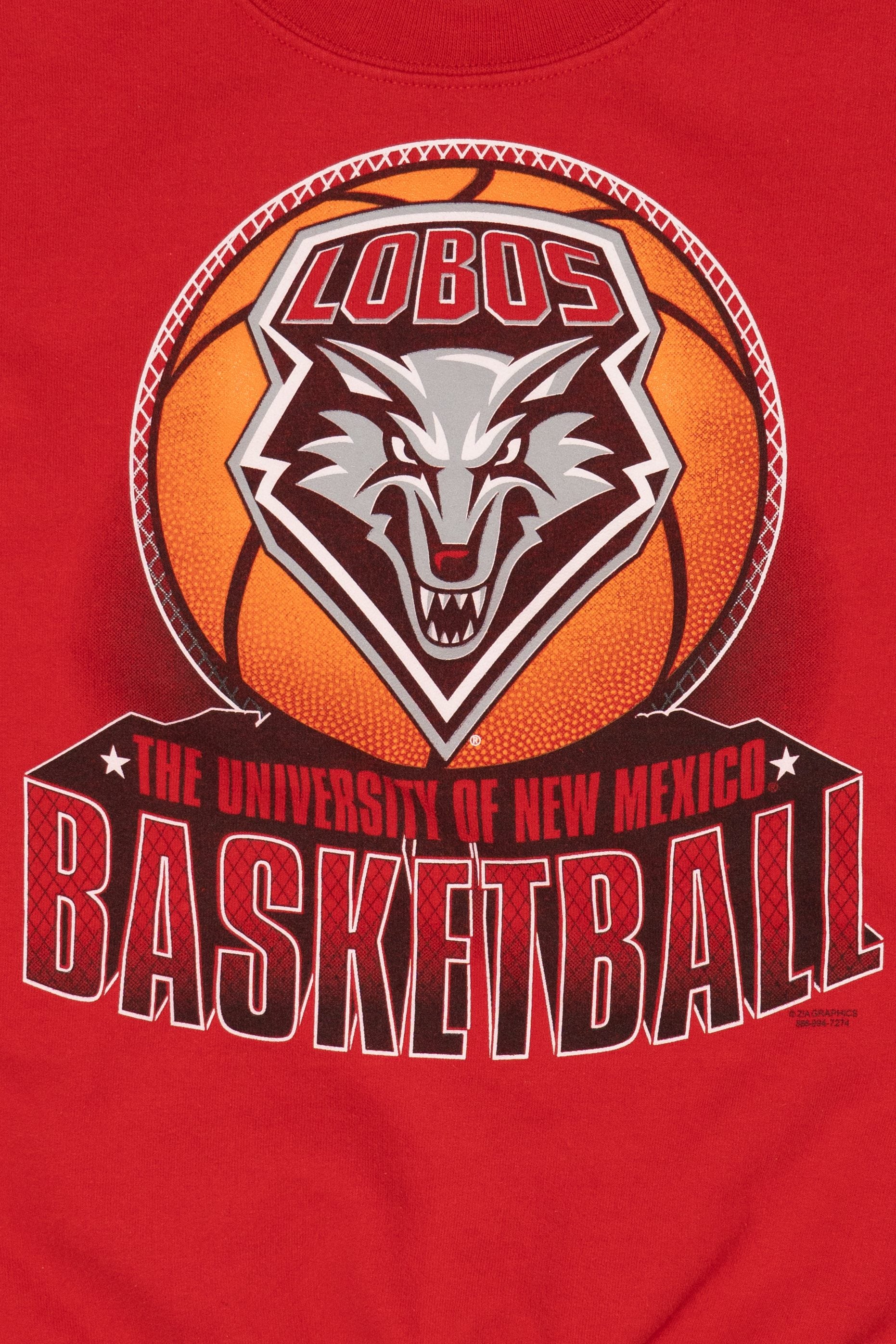 Red Lobos University Of New Mexico Basketball Sweatshirt (2010s)