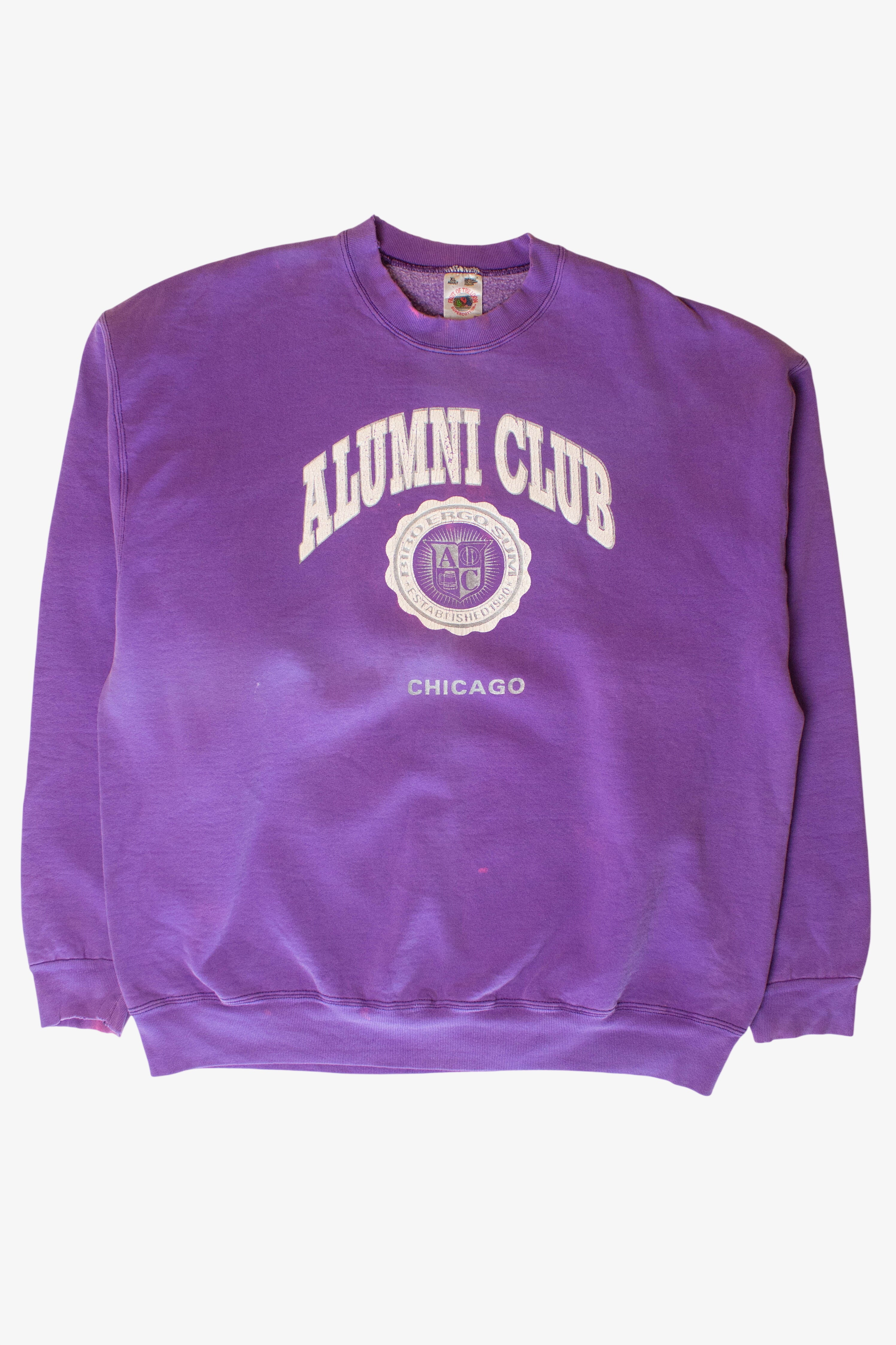 Vintage Faded Chicago Alumni Club Sweatshirt (1990s)