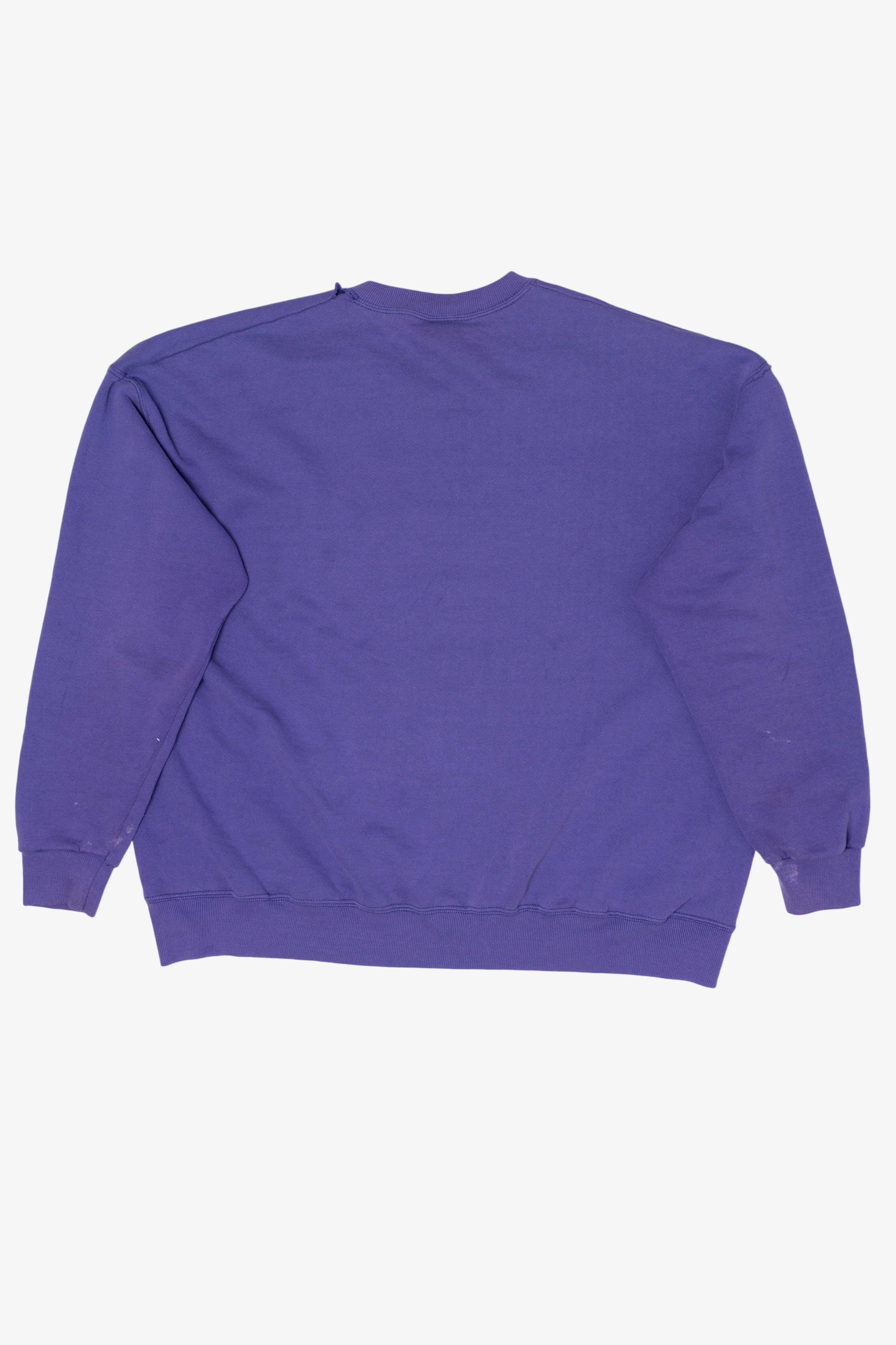 Vintage Distressed Purple Louisiana State University Tigers Sweatshirt (1990s)