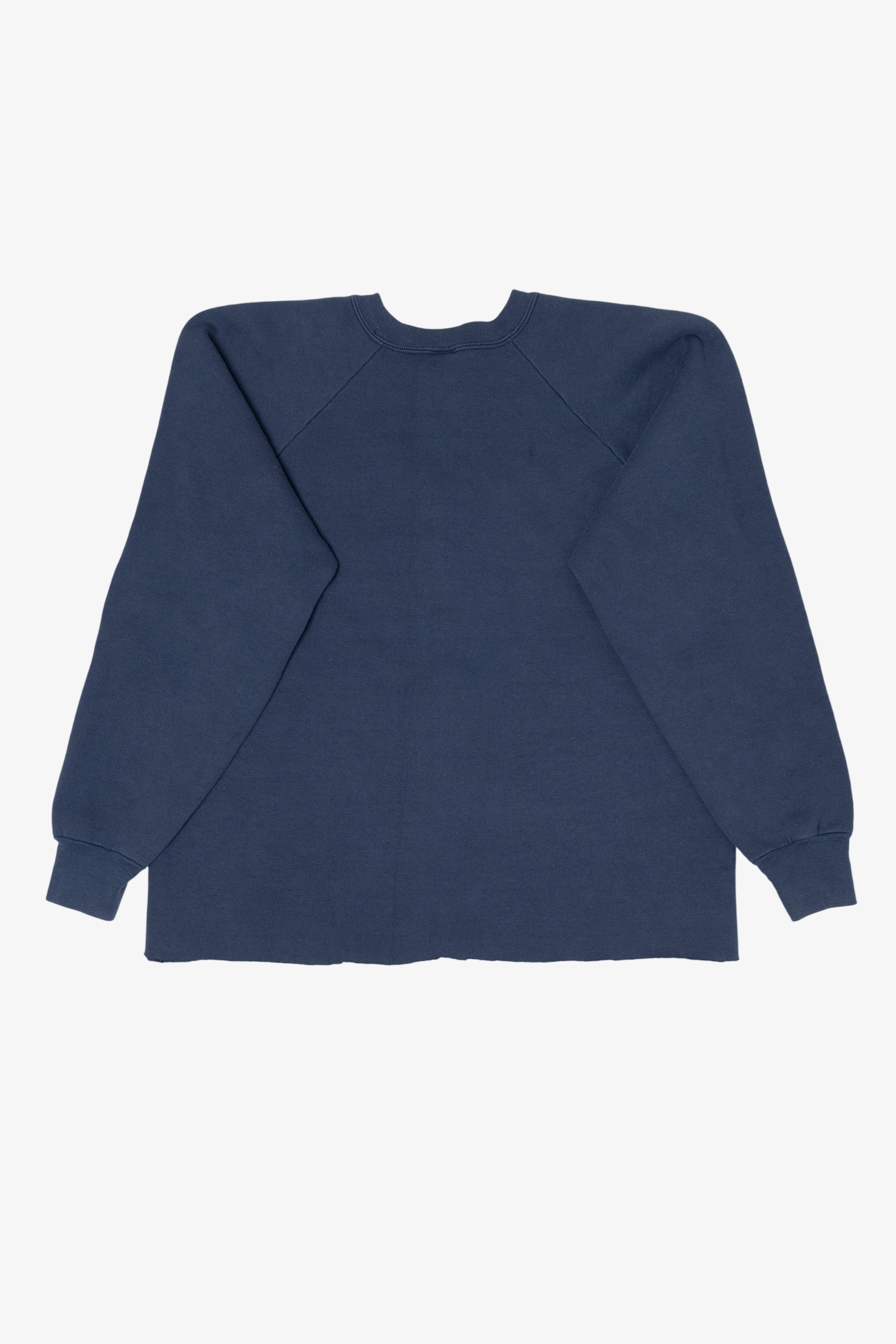 Vintage Navy Blue Yale University Cut Off Raglan Sweatshirt (1990s)
