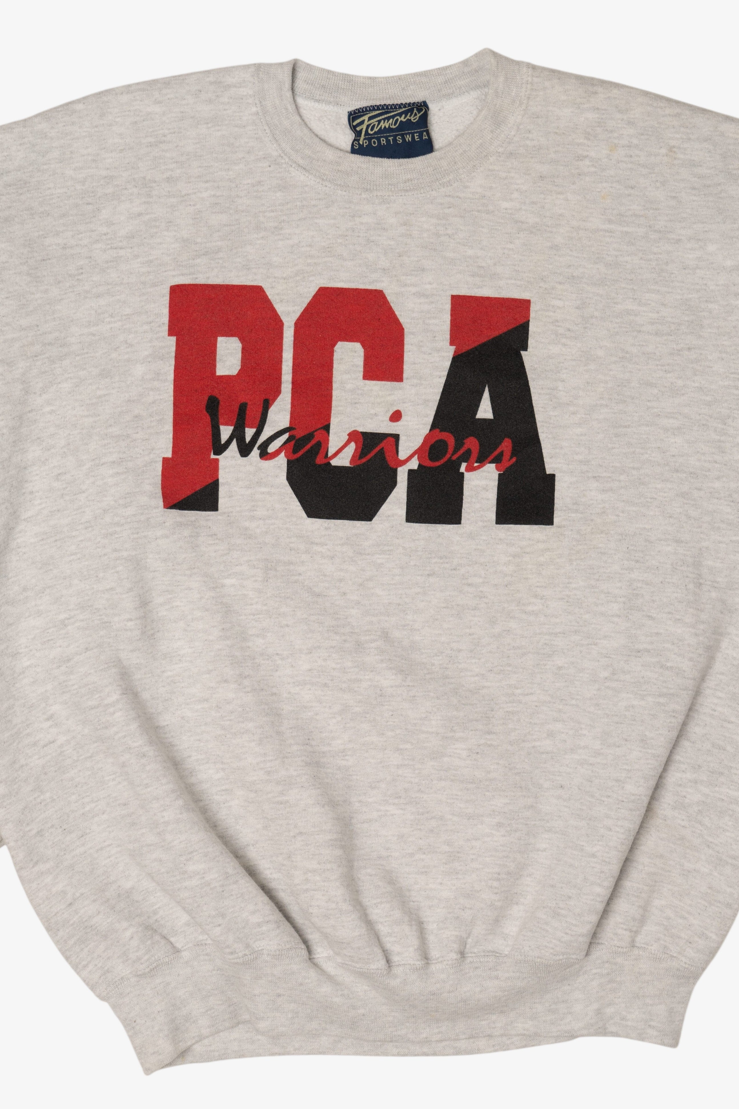 Vintage Light Gray PCA Warrior Sweatshirt (1990s)