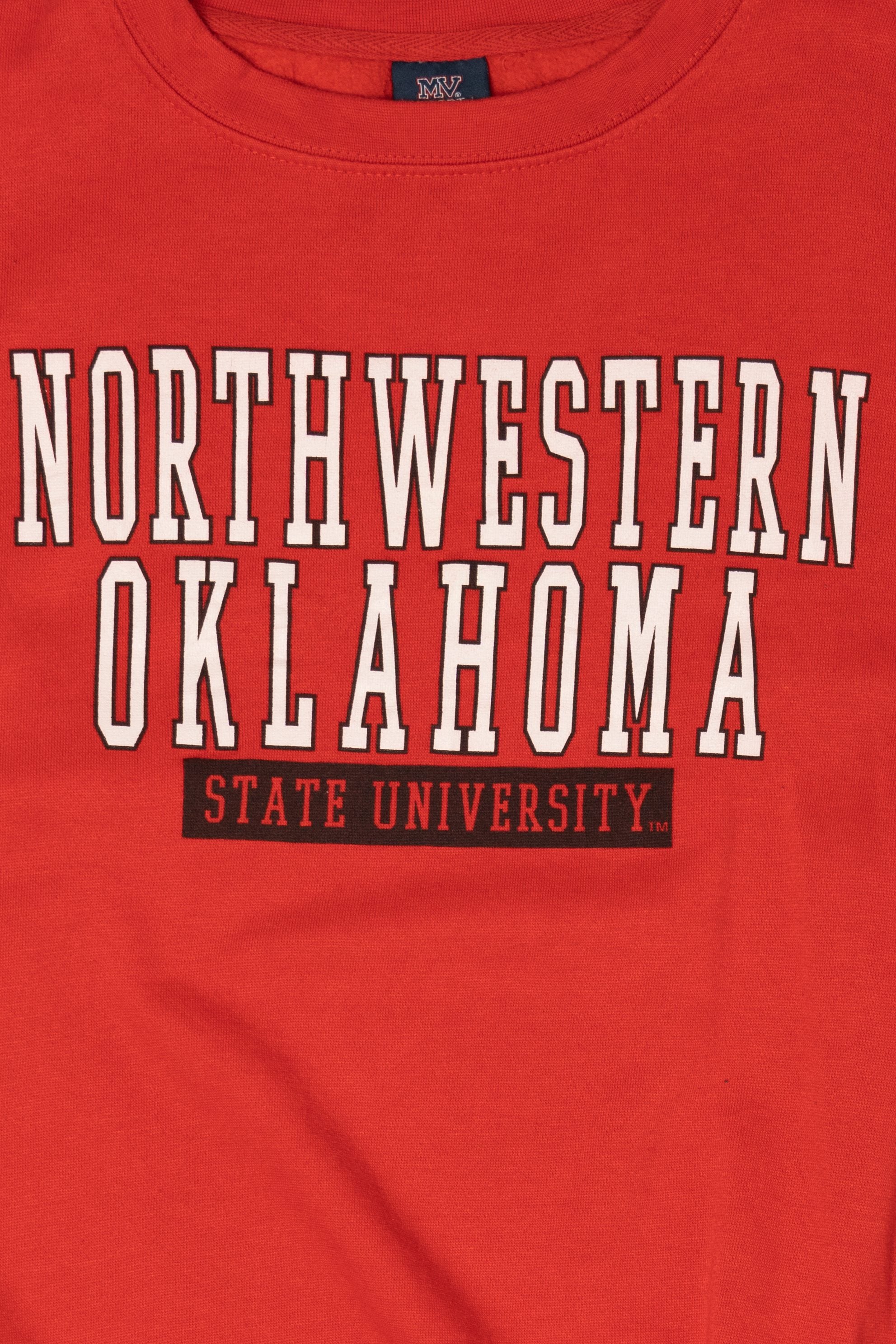 Vintage Red Northwestern Oklahoma State University Sweatshirt (2000s)