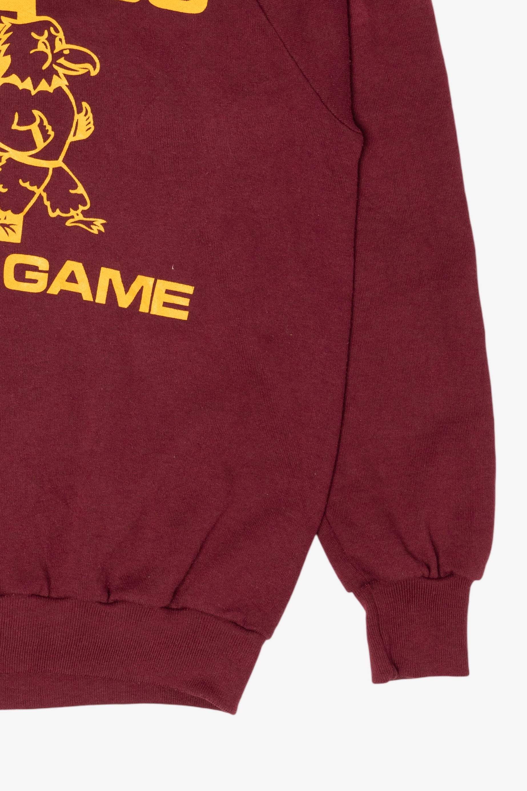 Vintage Burgundy "Success Is Our Game" Raglan Sweatshirt (1990s)