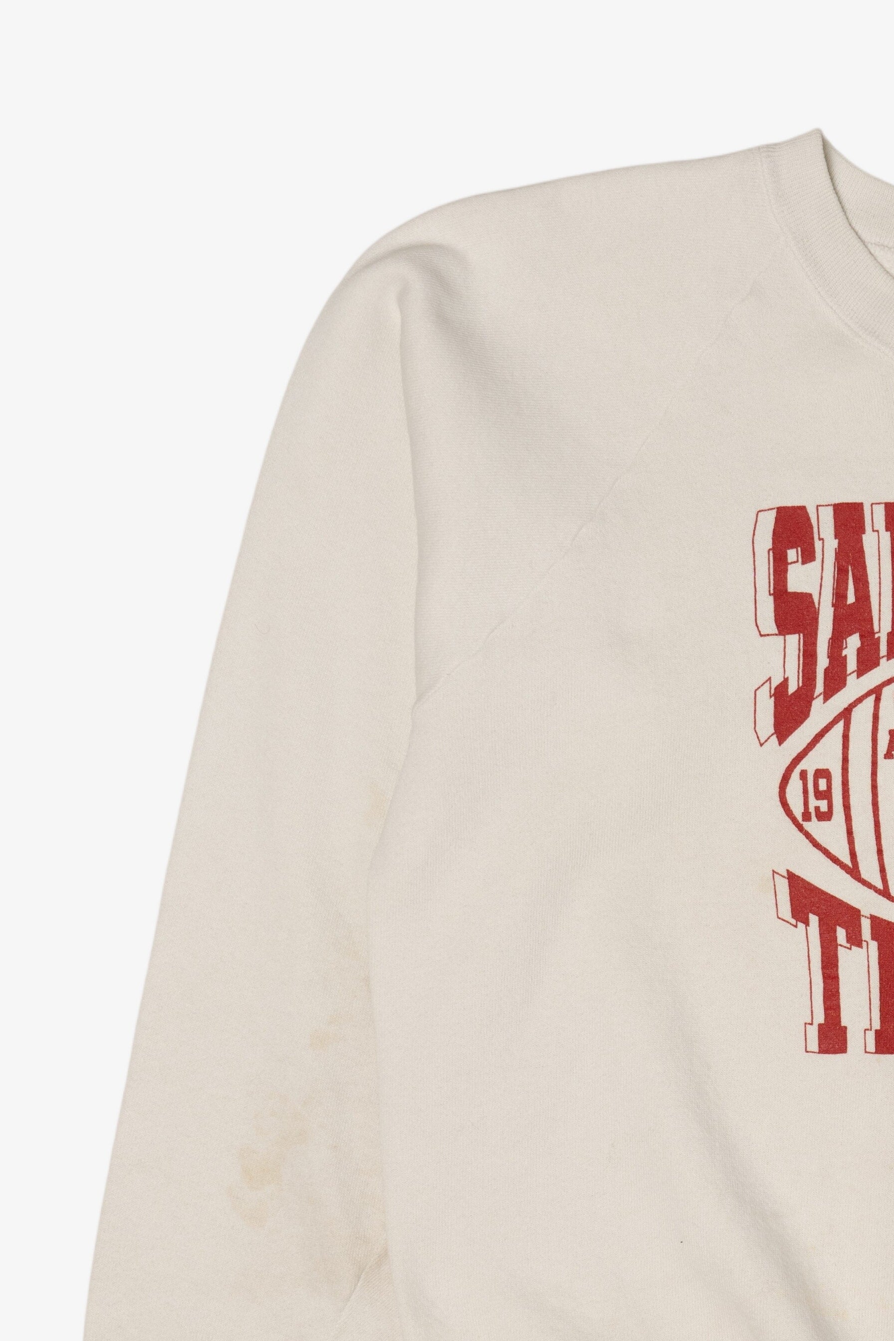 Vintage Distressed Saltsburg Trojans State Playoffs 1991 Sweatshirt (1990s)