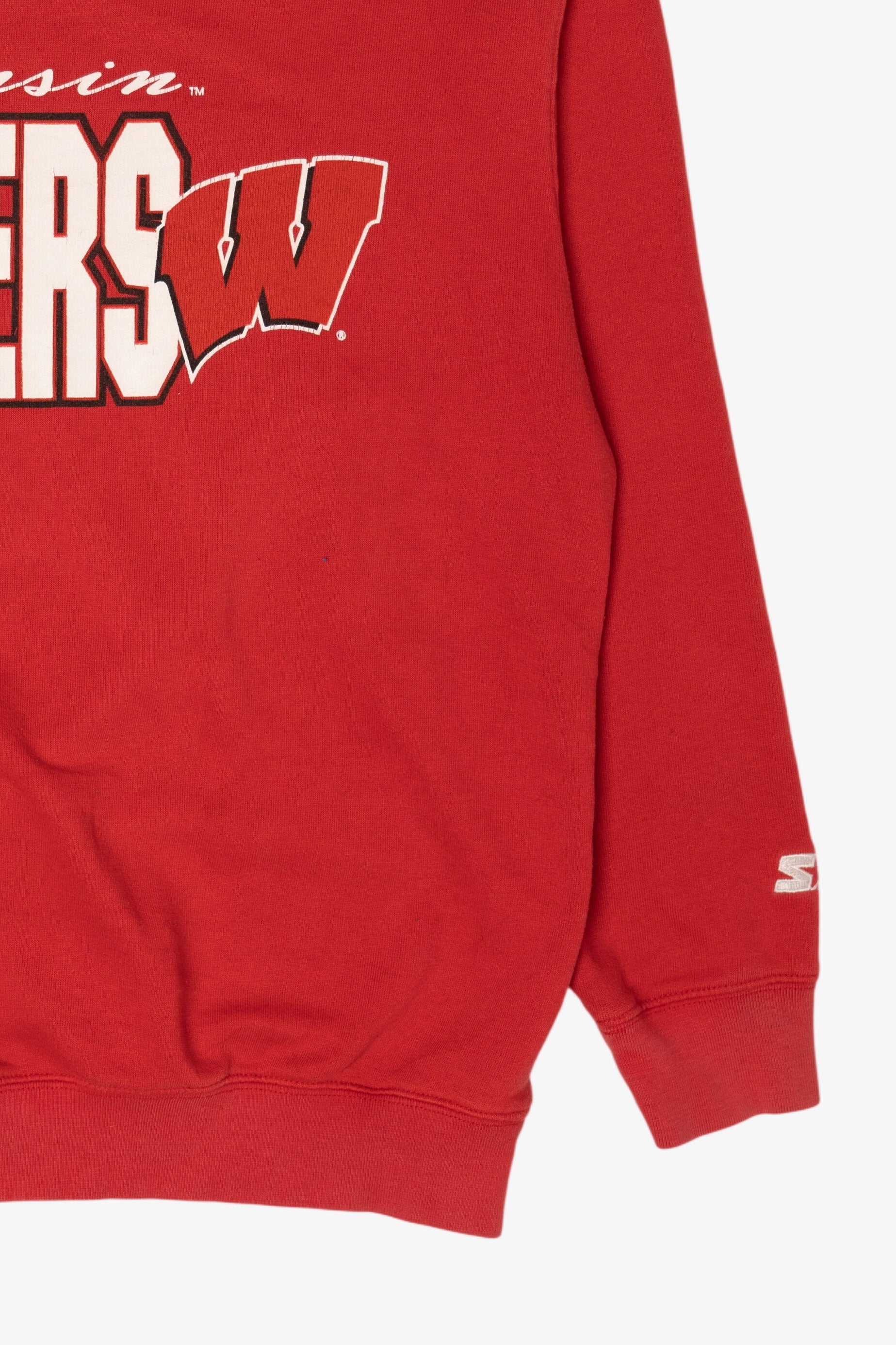 Vintage Wisconsin Badgers Red Starter Sweatshirt (1990s)