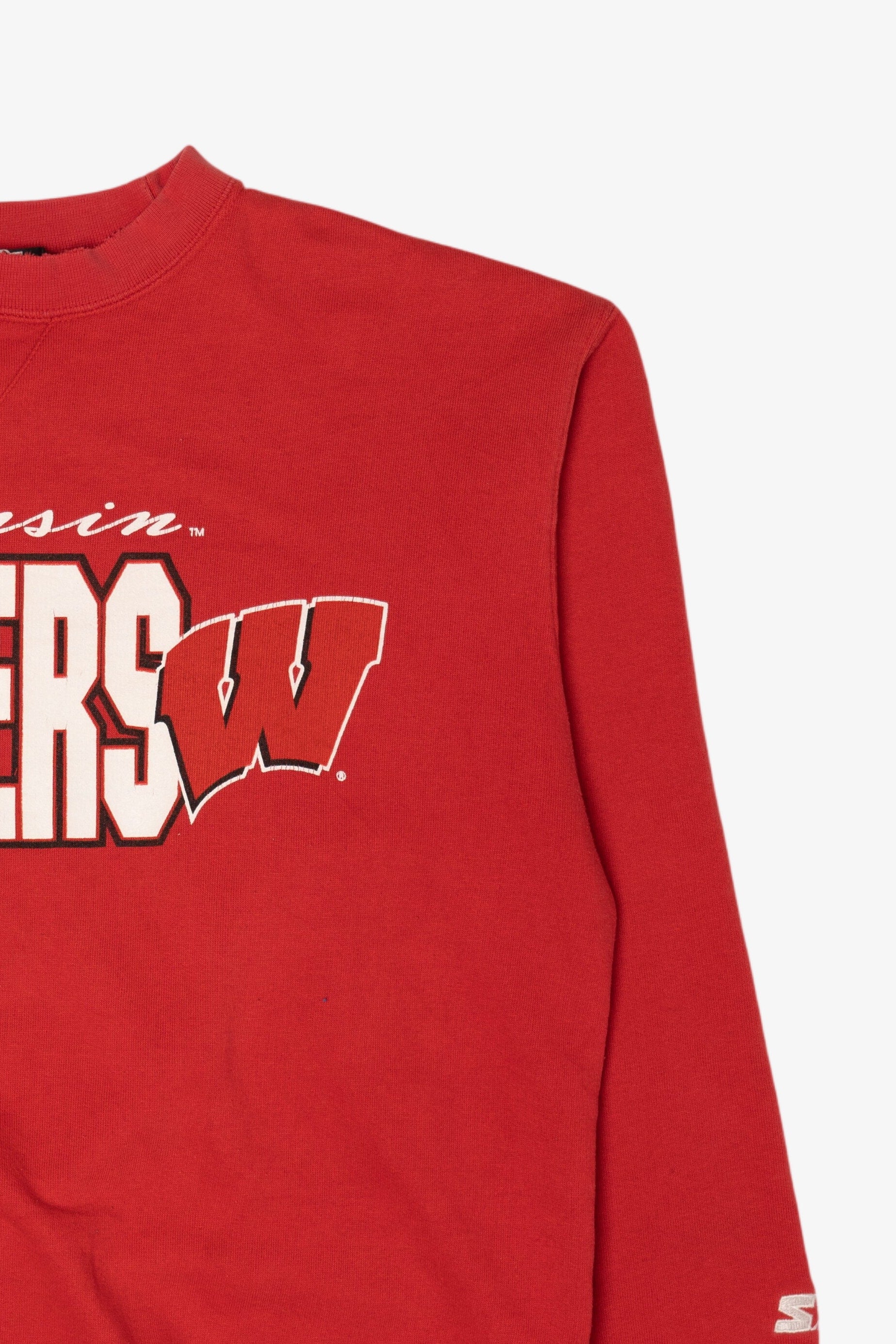 Vintage Wisconsin Badgers Red Starter Sweatshirt (1990s)