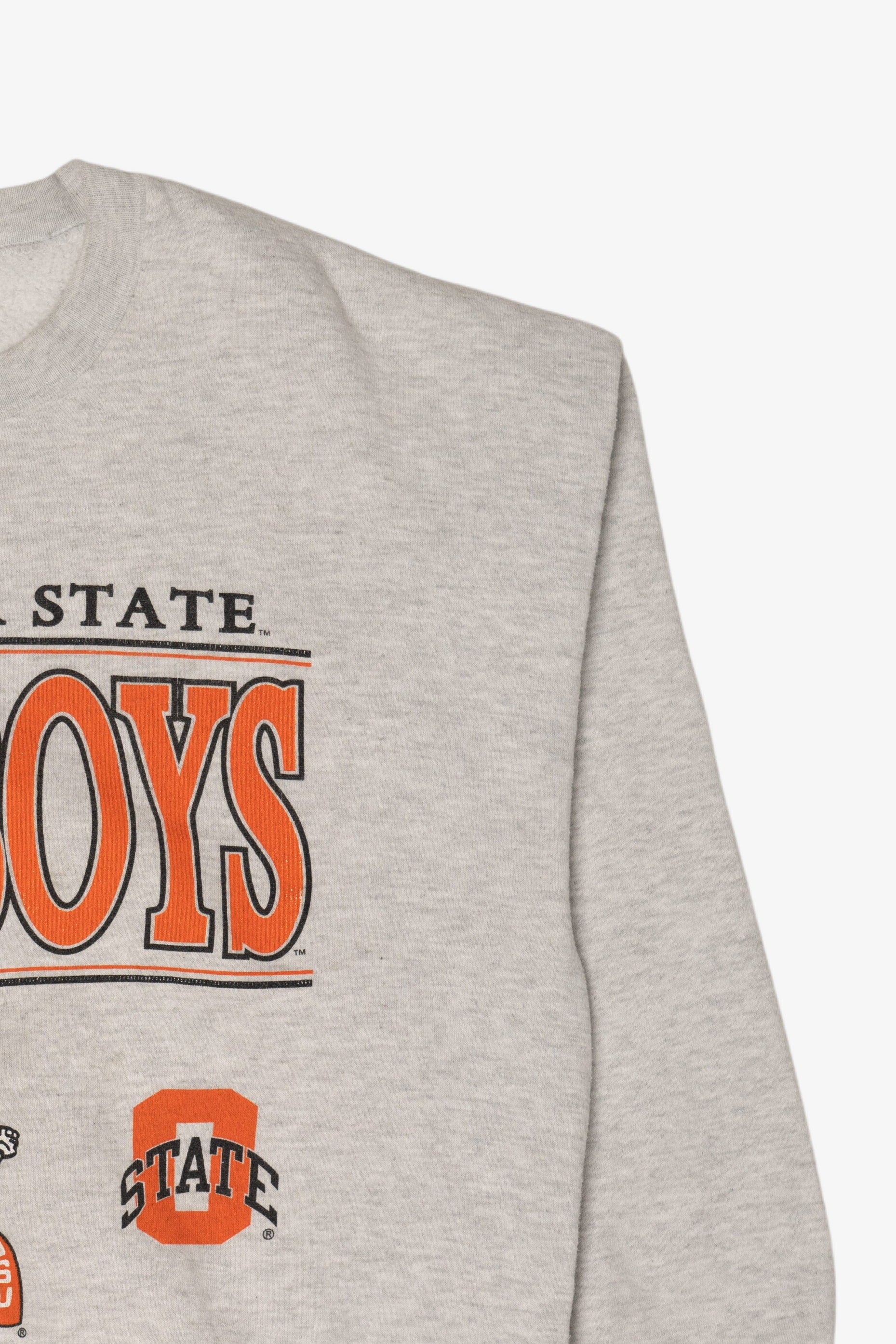 Vintage Light Gray Oklahoma State Cowboys Sweatshirt (1990s)