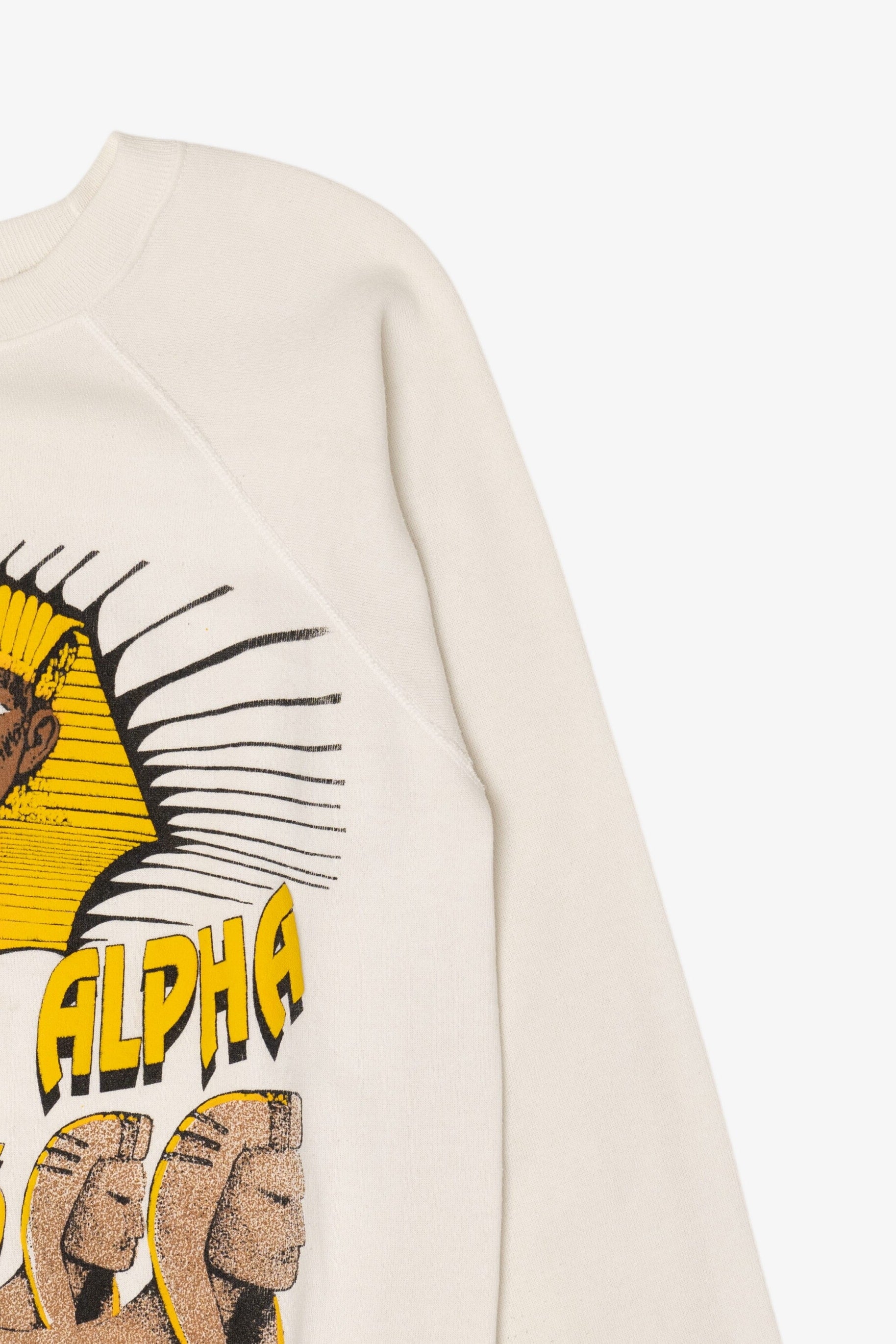 Vintage Alpha Phi Alpha Egyptian Pharaoh Raglan Sweatshirt (1990s)