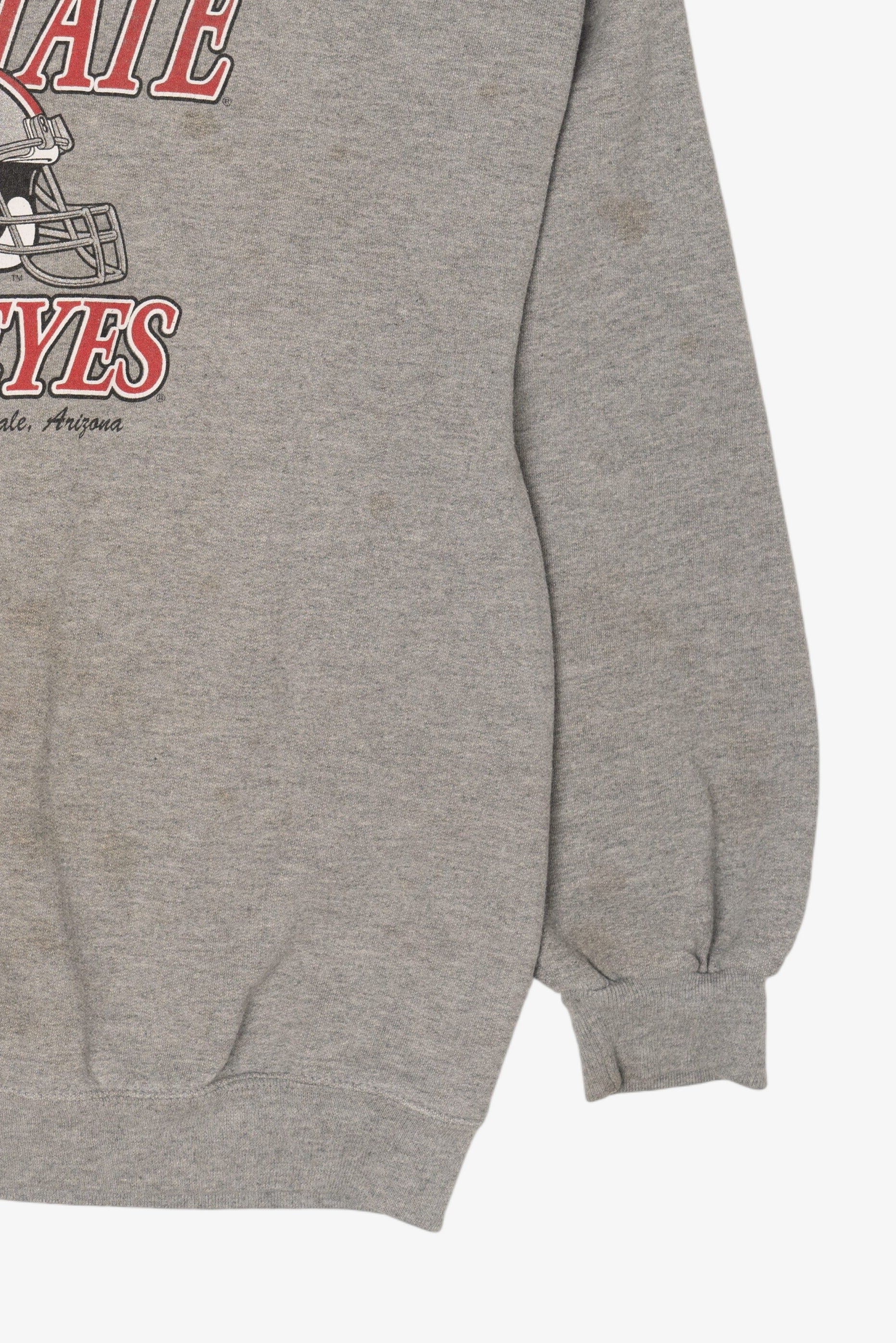 Gray Distressed Ohio State Buckeyes Sweatshirt (2000s)