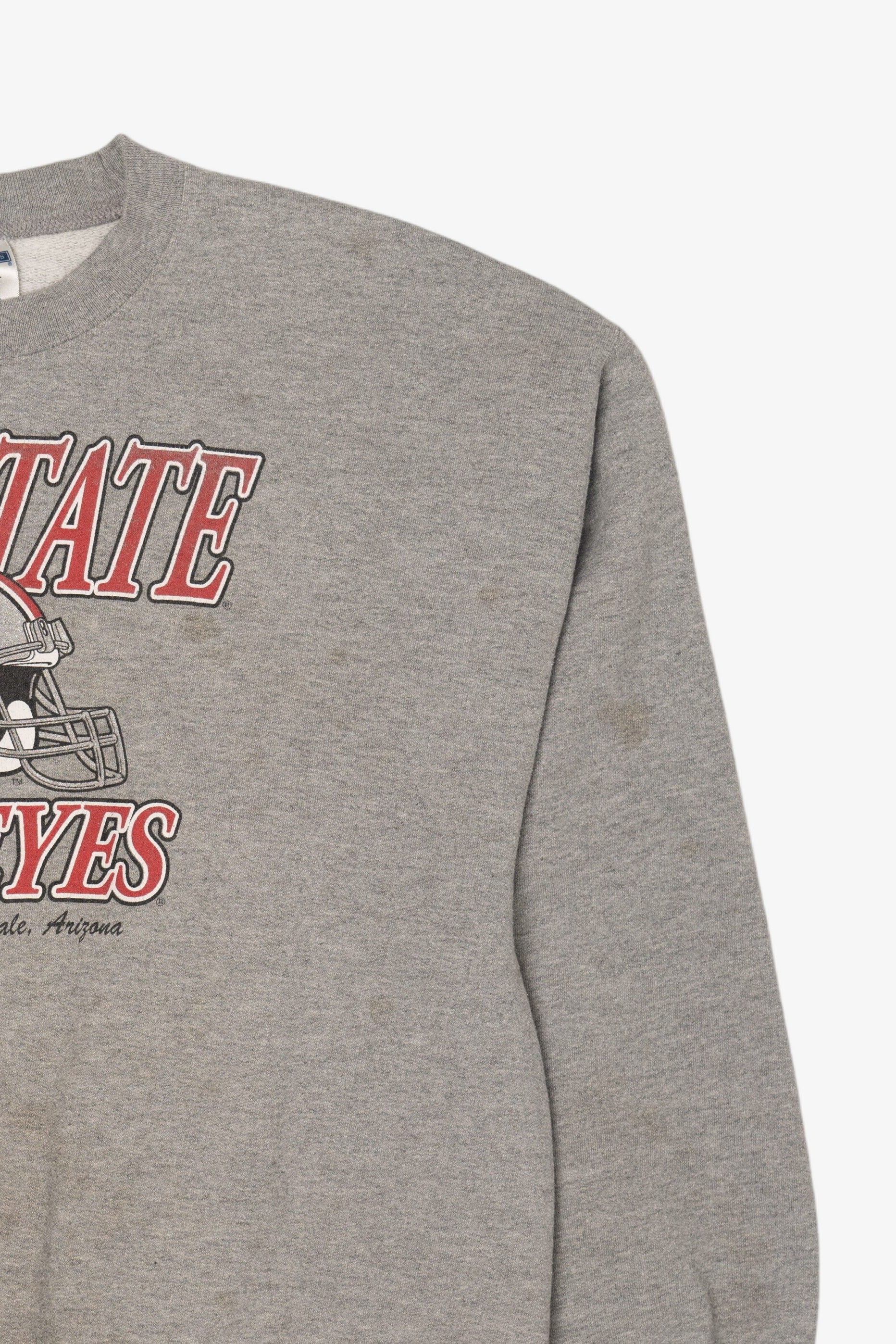 Gray Distressed Ohio State Buckeyes Sweatshirt (2000s)
