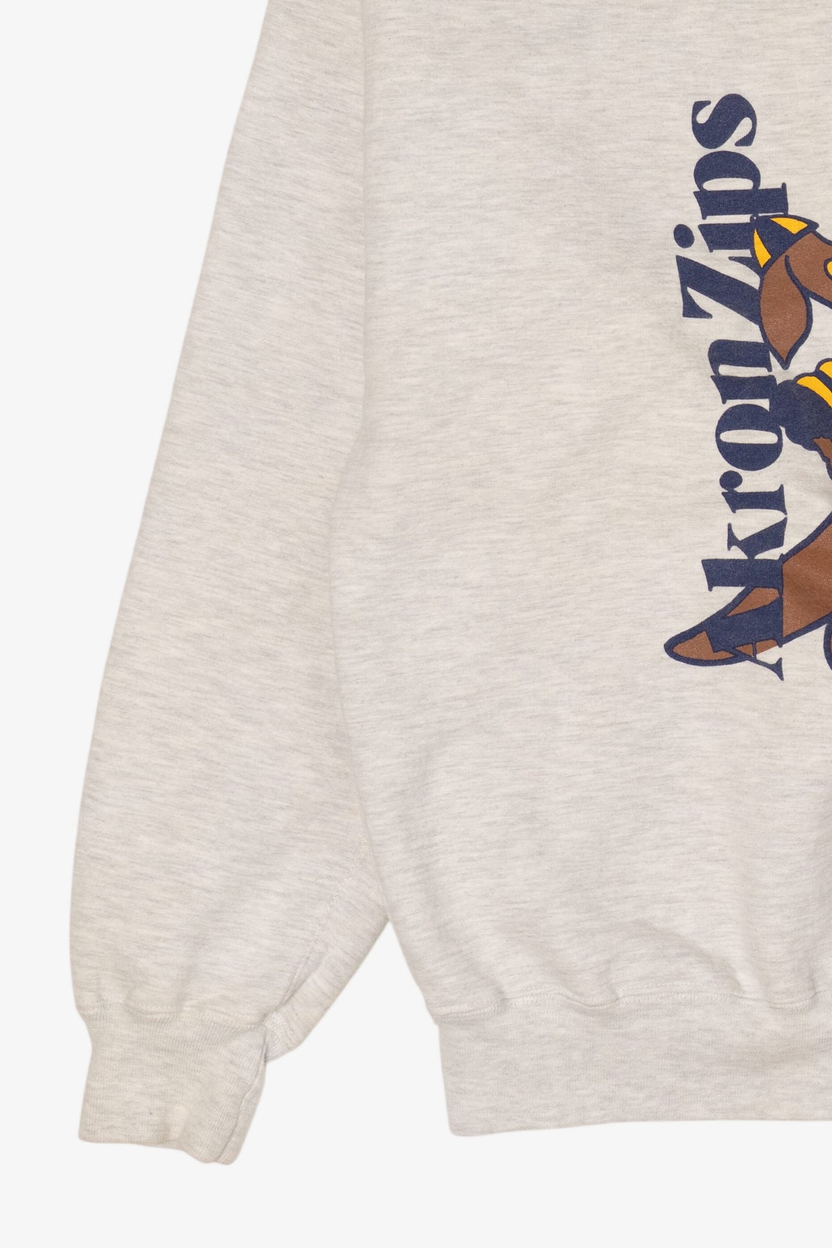 Vintage Gray University Of Akron Zips Sweatshirt (1990s)