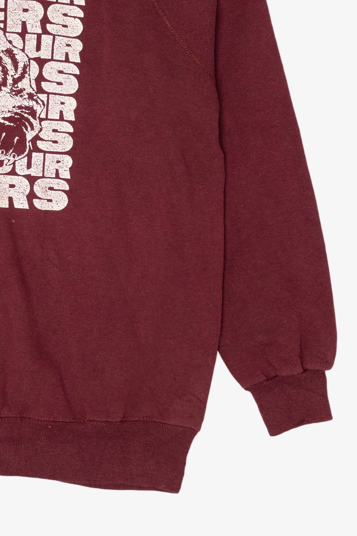 Vintage Burgundy Seymour Tigers Raglan Sweatshirt (1990s)