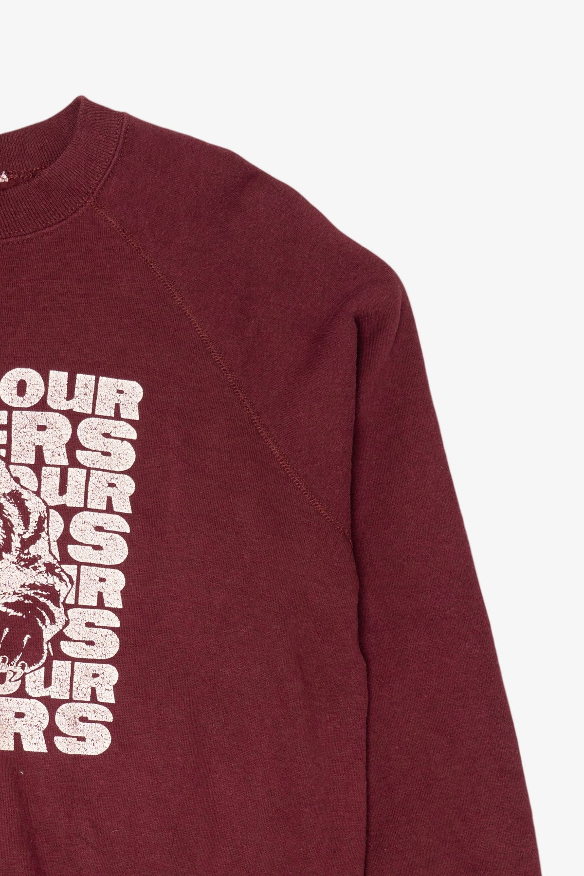 Vintage Burgundy Seymour Tigers Raglan Sweatshirt (1990s)