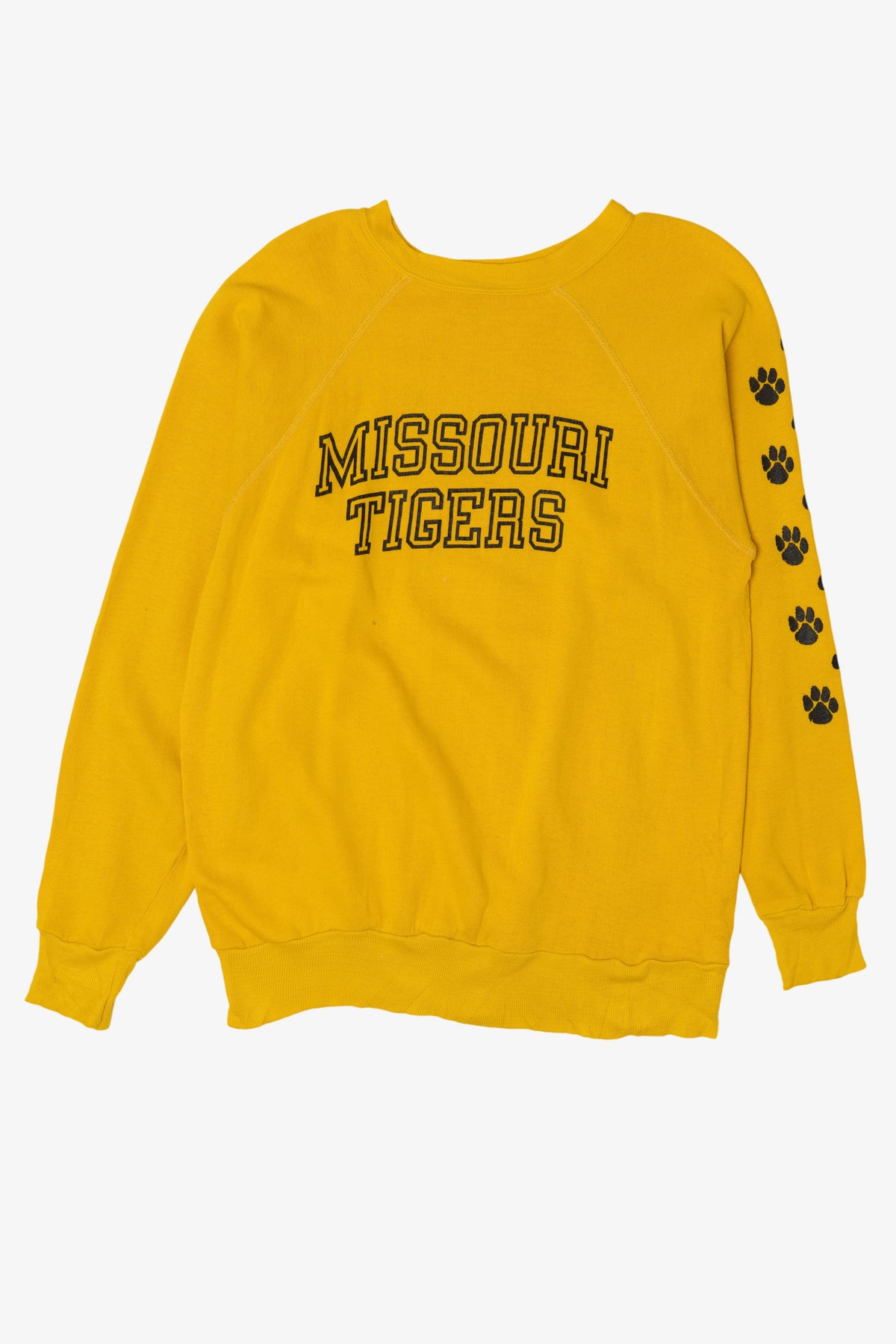 Vintage Yellow Missouri Tigers Sportswear Raglan Sweatshirt (1970s)