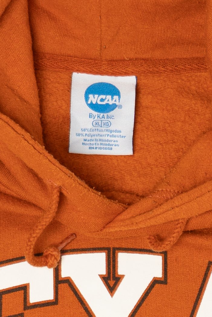 Vintage Orange NCAA Texas Longhorns Hooded Sweatshirt (2000s)