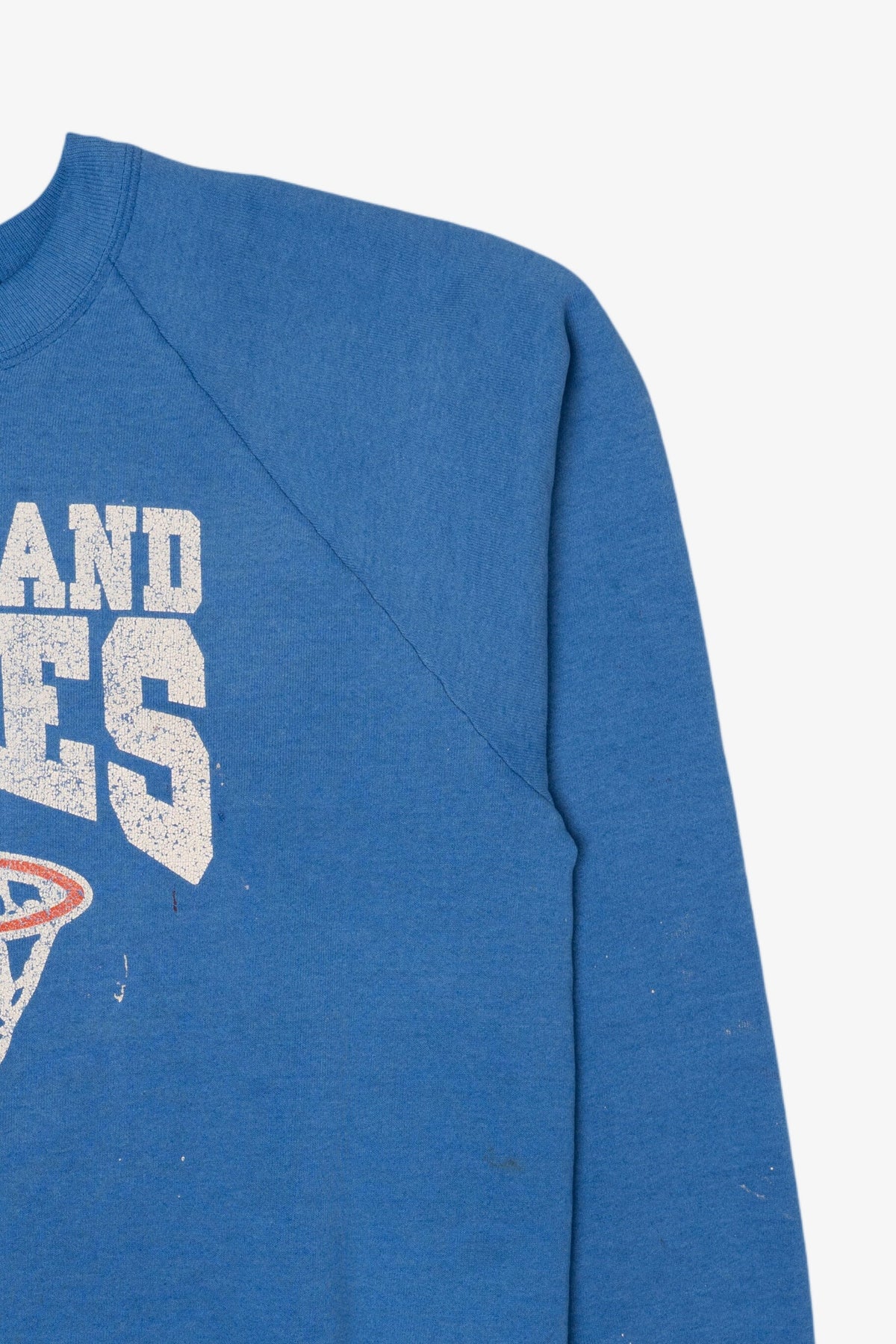 Vintage Blue Wheatland Mules Basketball Raglan Sweatshirt (1990s)