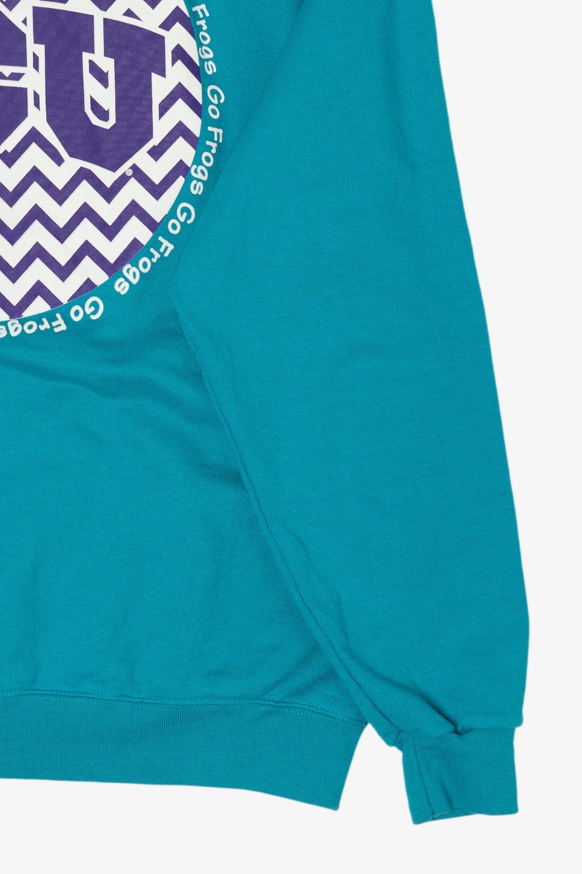 Vintage Teal Texas Christian University "Go Frogs" Sweatshirt (2000s)
