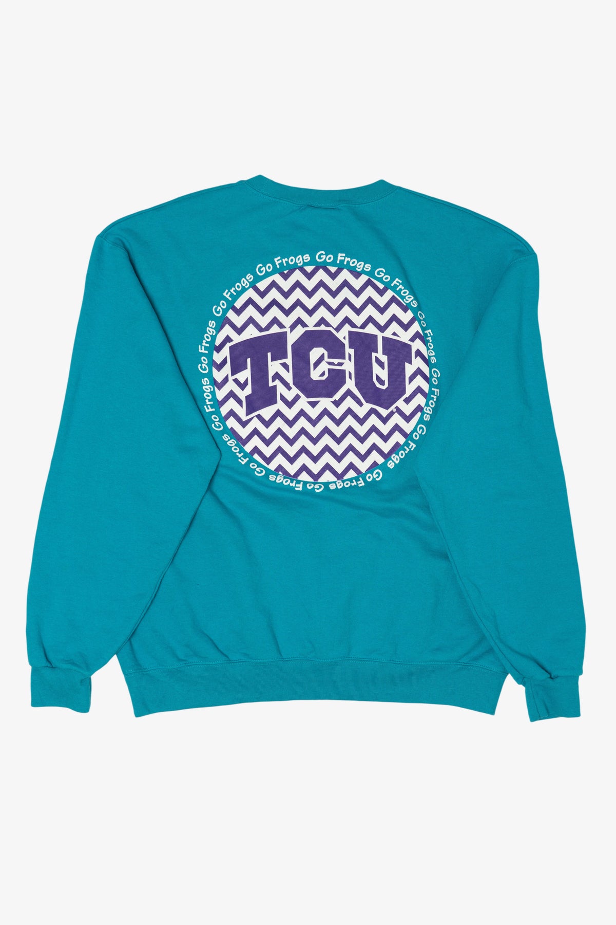 Vintage Teal Texas Christian University "Go Frogs" Sweatshirt (2000s)