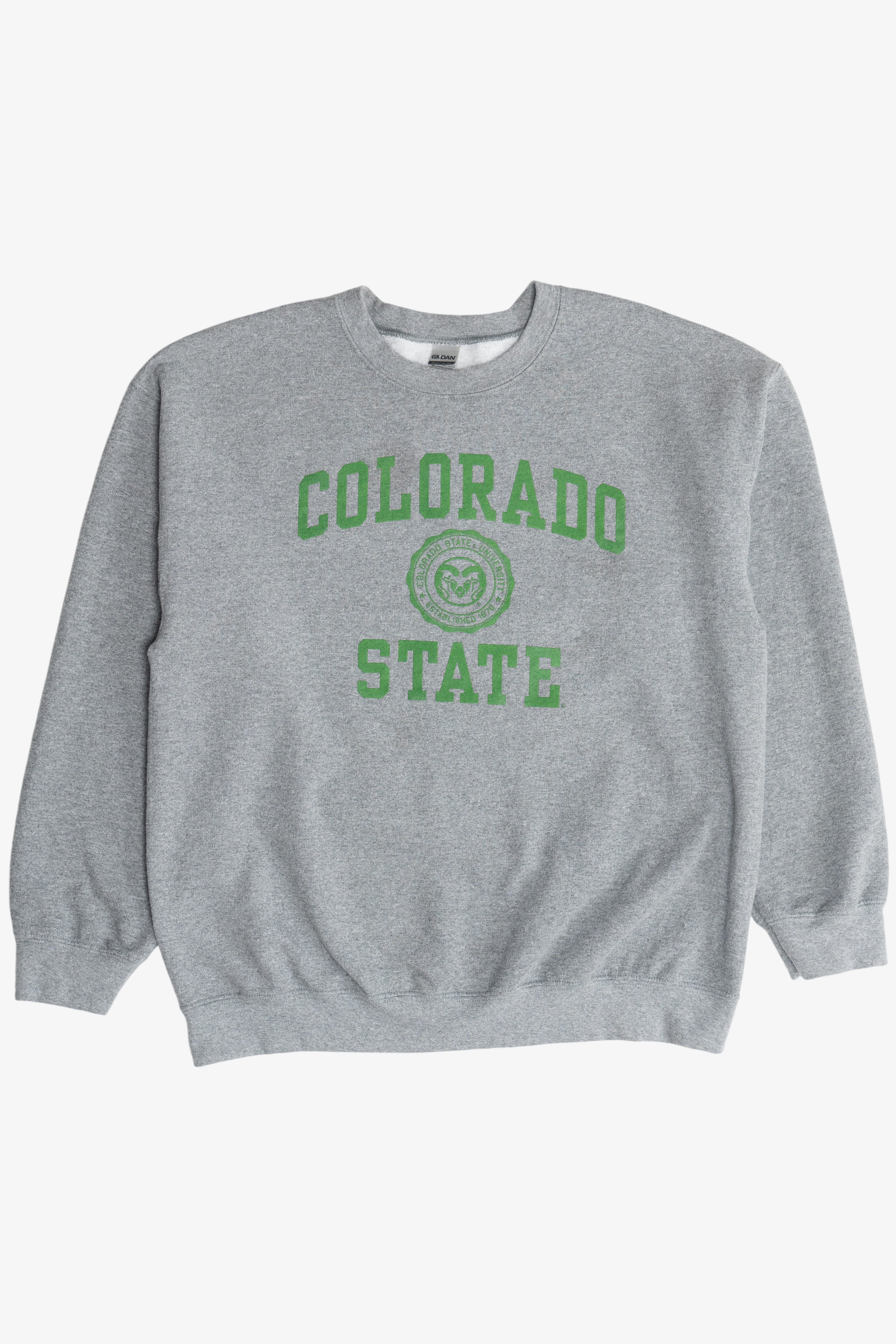 "Colorado State" Colorado State University Crest College Sweatshirt (2010s)
