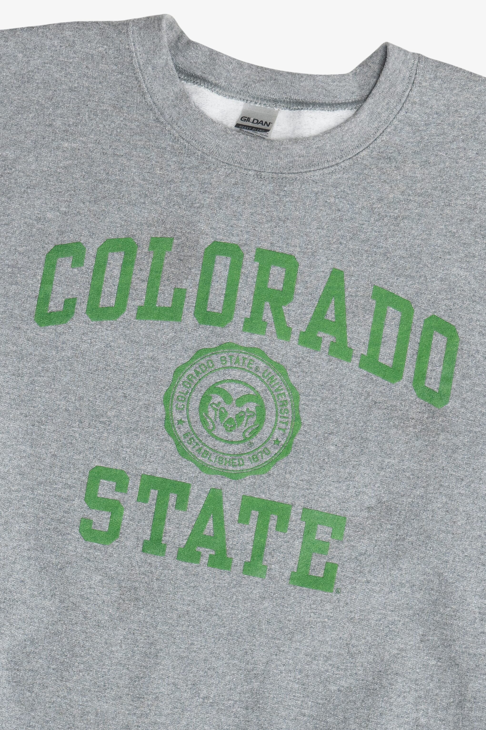 "Colorado State" Colorado State University Crest College Sweatshirt (2010s)