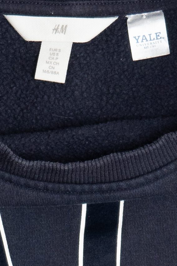 "Yale University" Oversized Cropped Sweatshirt (2020s)