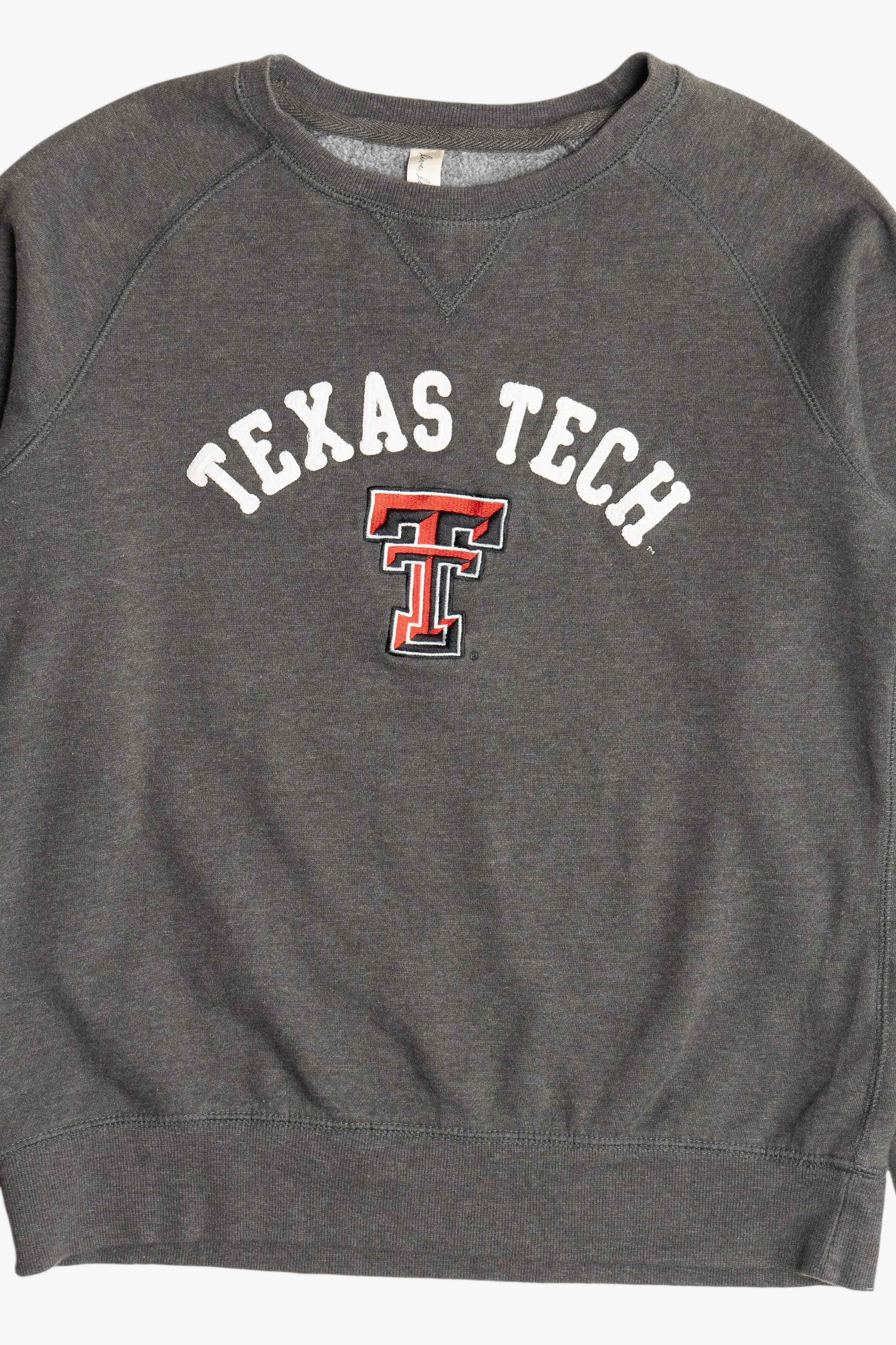 "Texas Tech" Embroidered Logo College Sweatshirt (2020s)