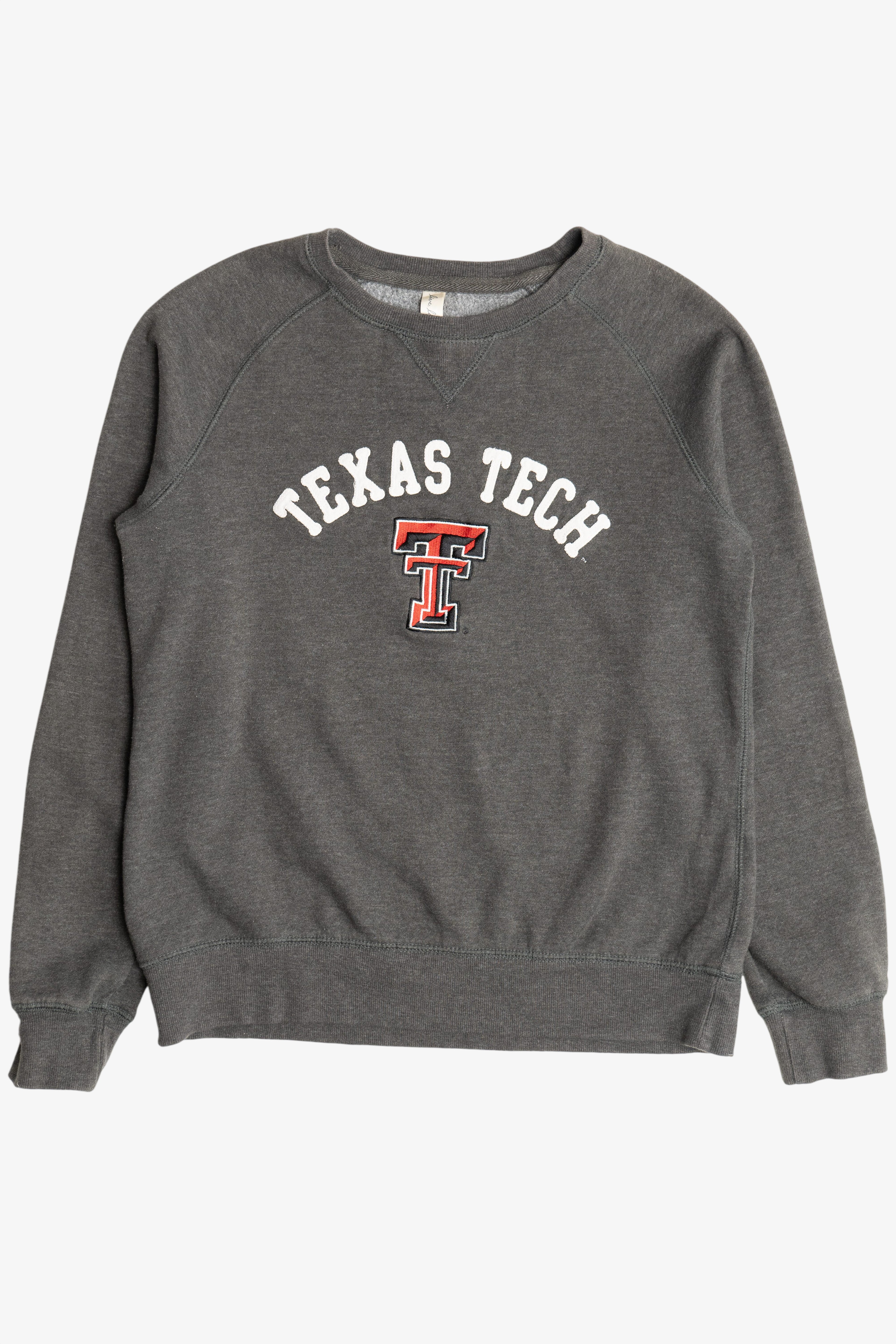 "Texas Tech" Embroidered Logo College Sweatshirt (2020s)