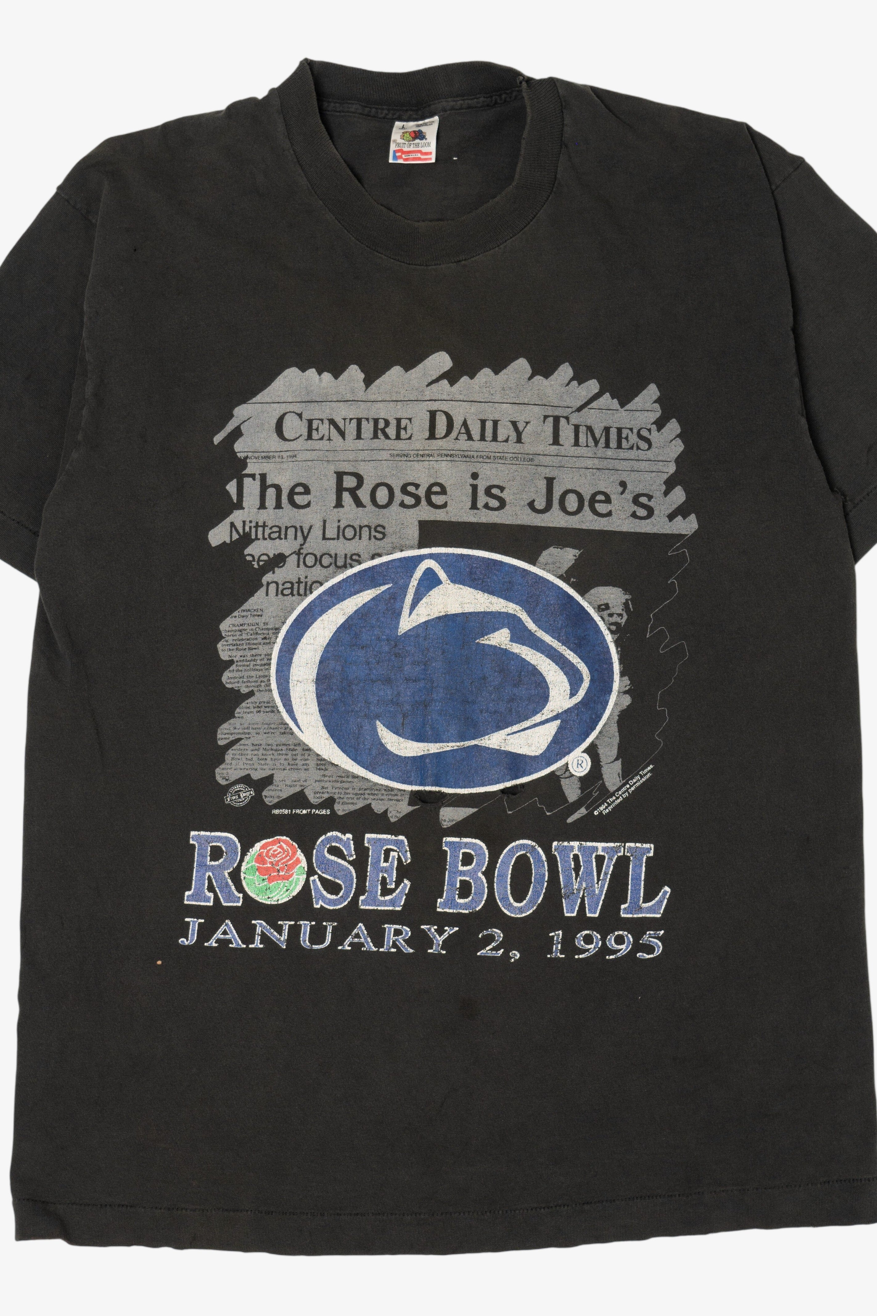 Vintage Distressed Rose Bowl Nittany Lions T-Shirt (1990s)