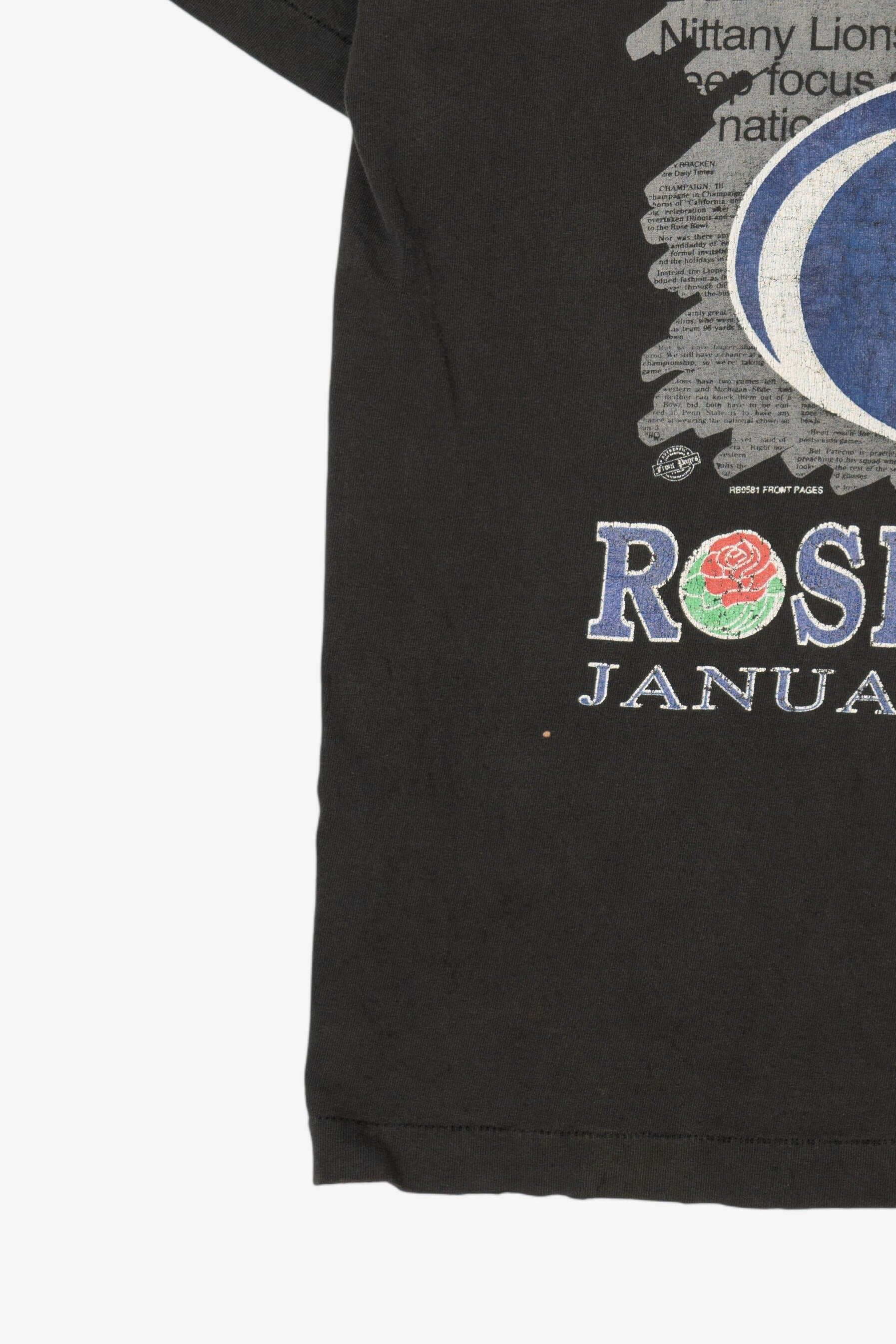 Vintage Distressed Rose Bowl Nittany Lions T-Shirt (1990s)