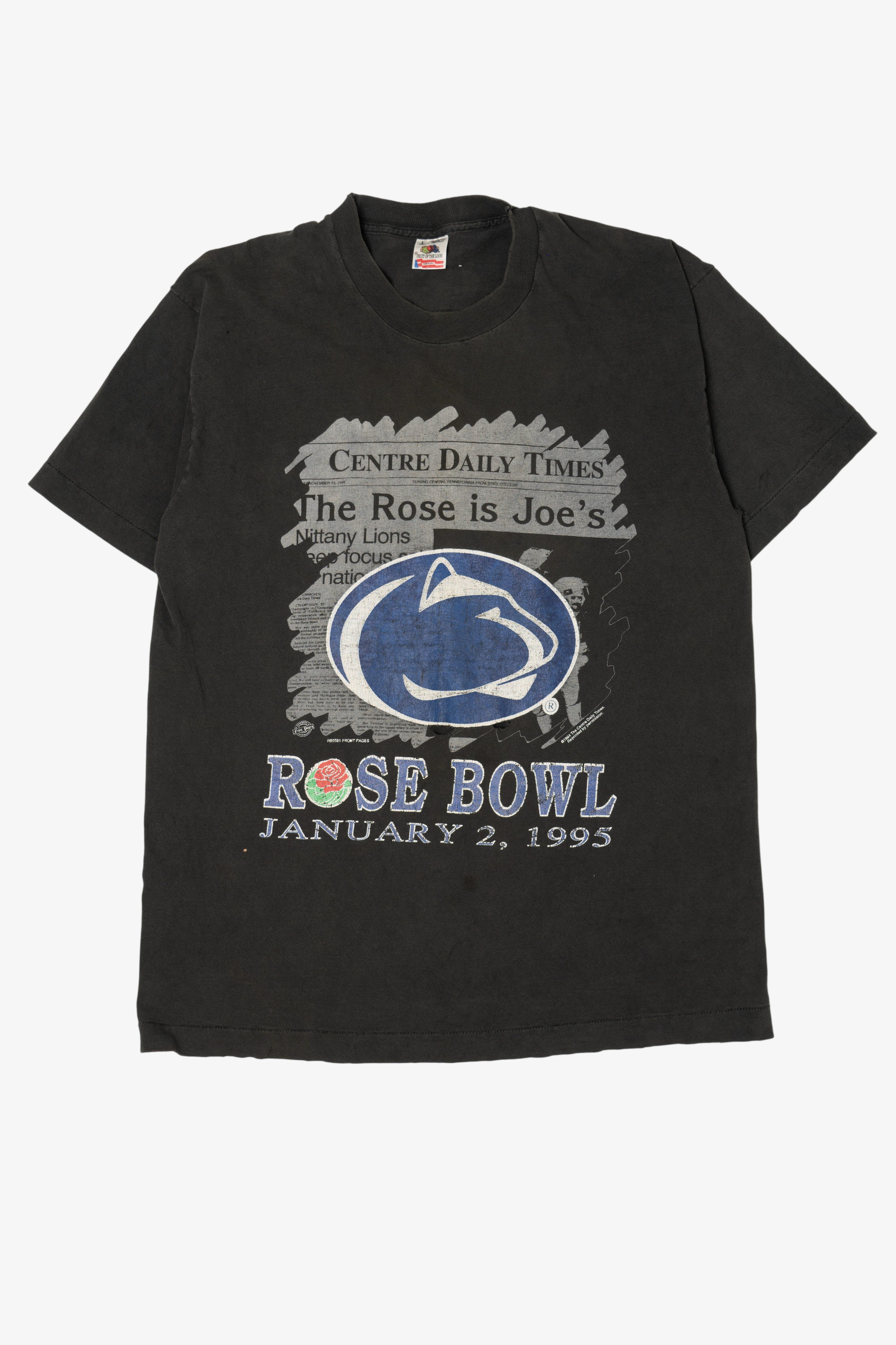 Vintage Distressed Rose Bowl Nittany Lions T-Shirt (1990s)