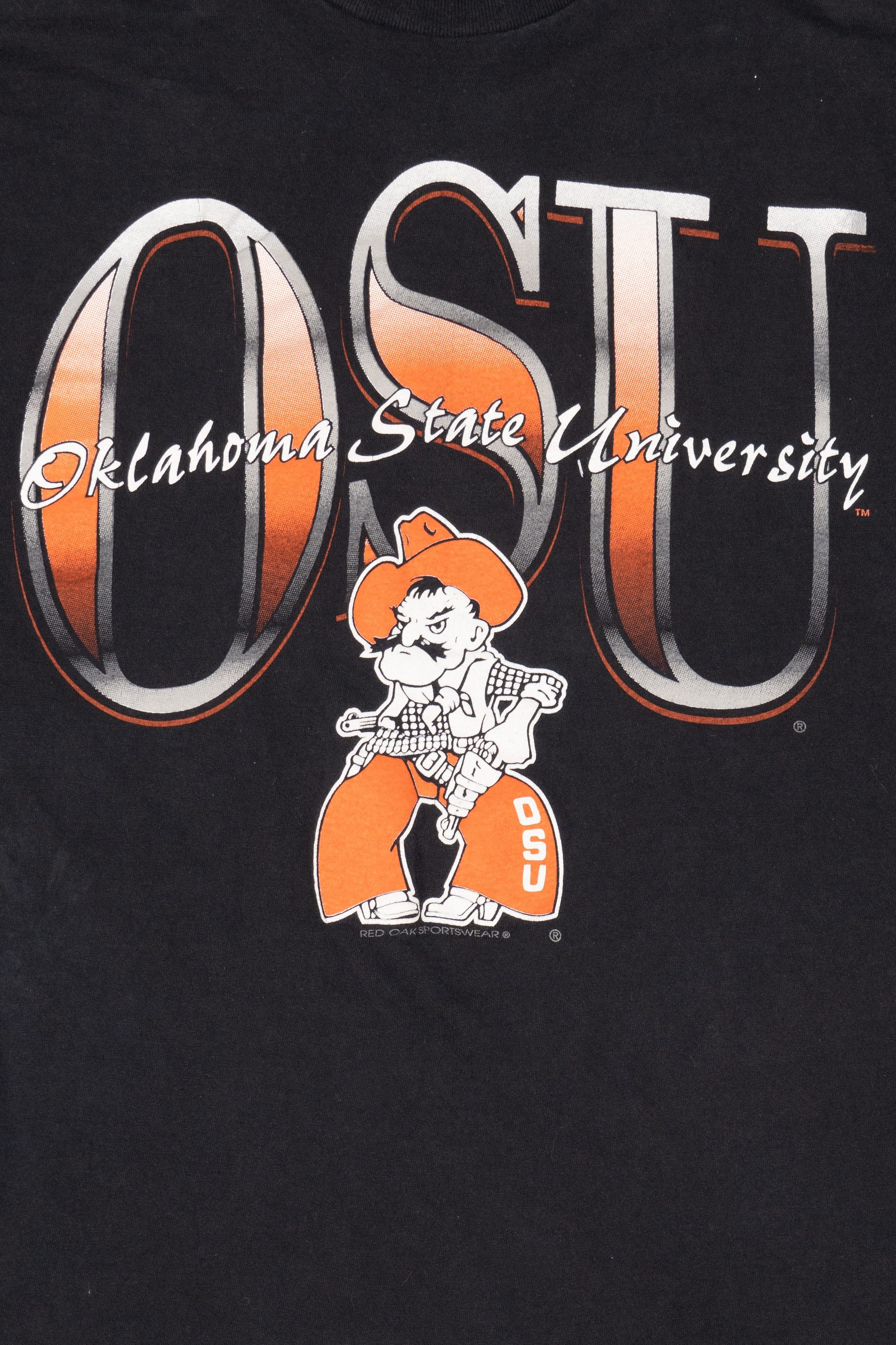 Vintage Oklahoma State University Red Oak T-Shirt (1990s)