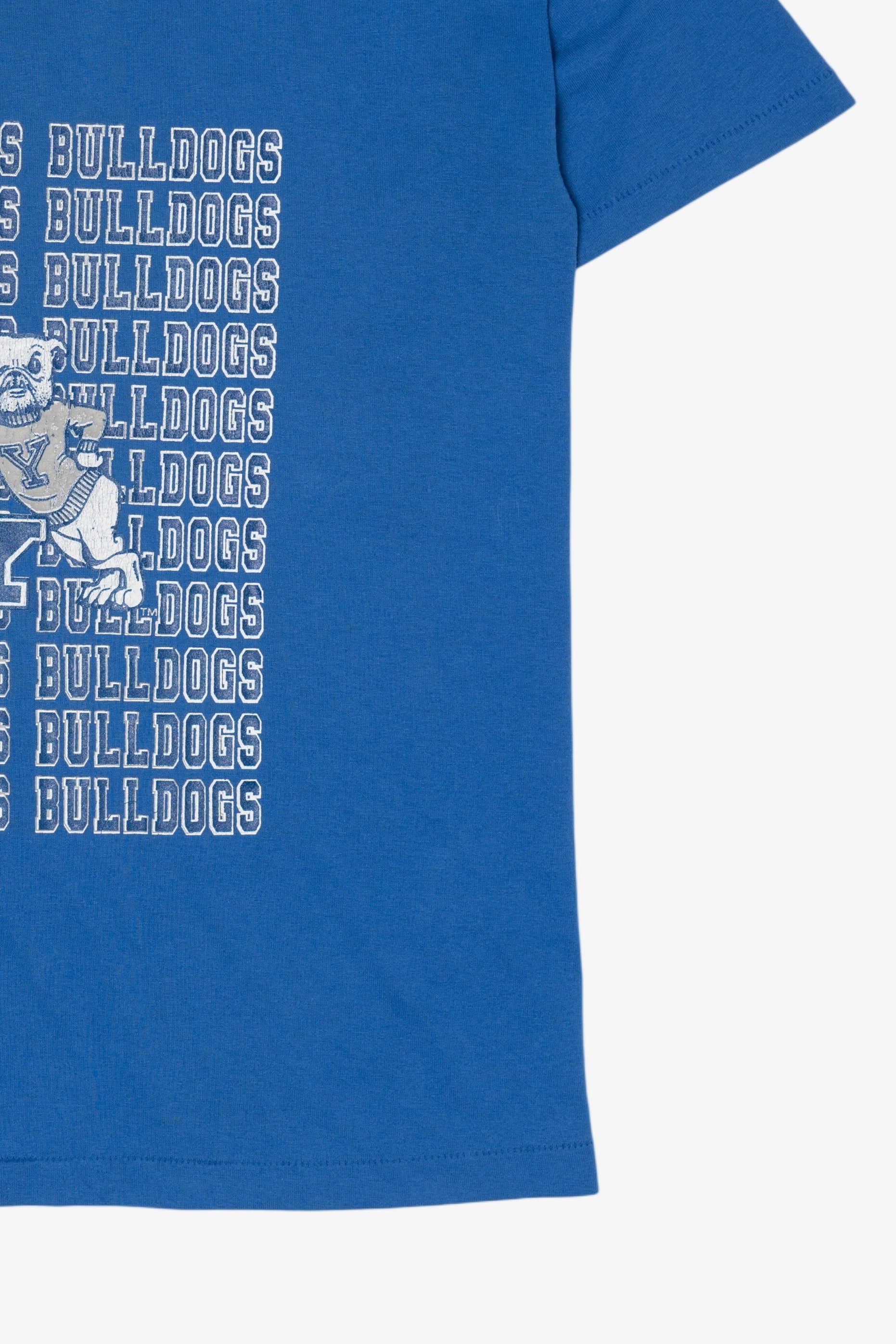 Vintage Blue Yale Bulldogs Single Stitch T-Shirt (1990s)