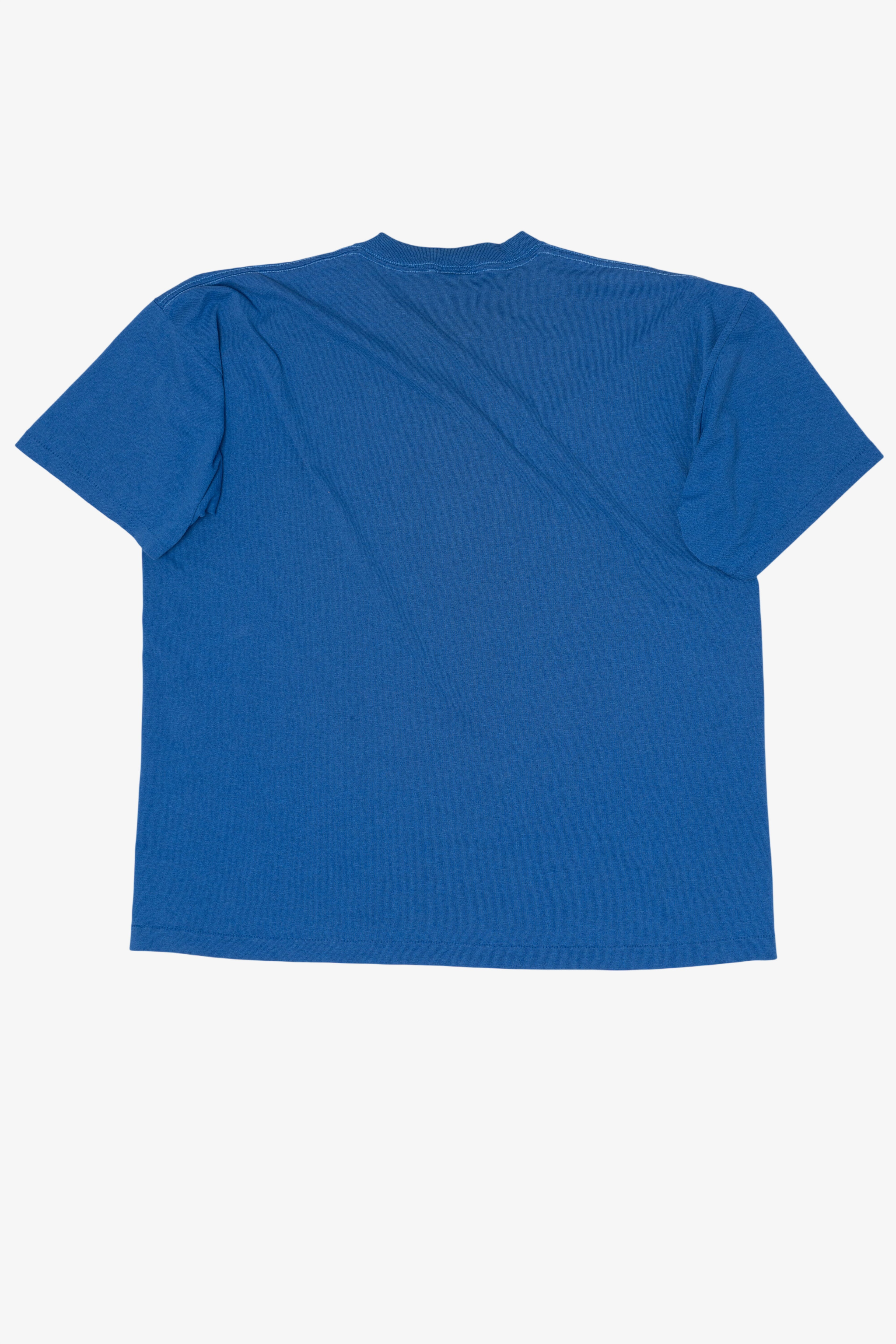 Vintage Blue Yale Bulldogs Single Stitch T-Shirt (1990s)