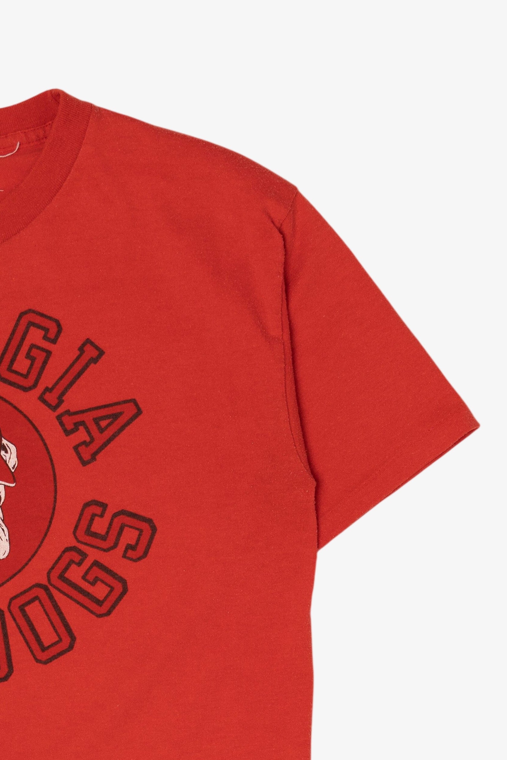 Vintage Red University Of Georgia Bulldogs T-Shirt (1980s)