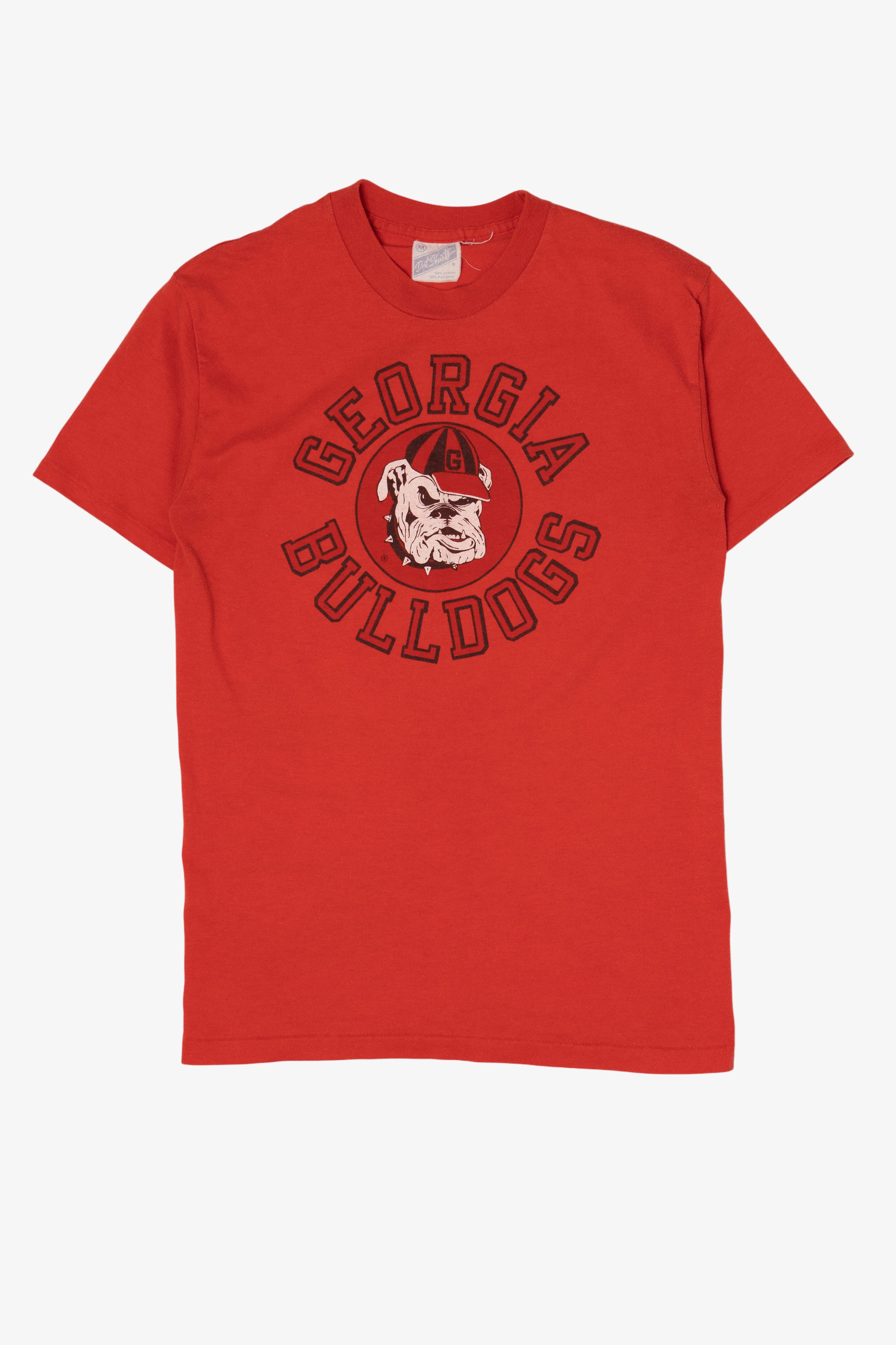 Vintage Red University Of Georgia Bulldogs T-Shirt (1980s)