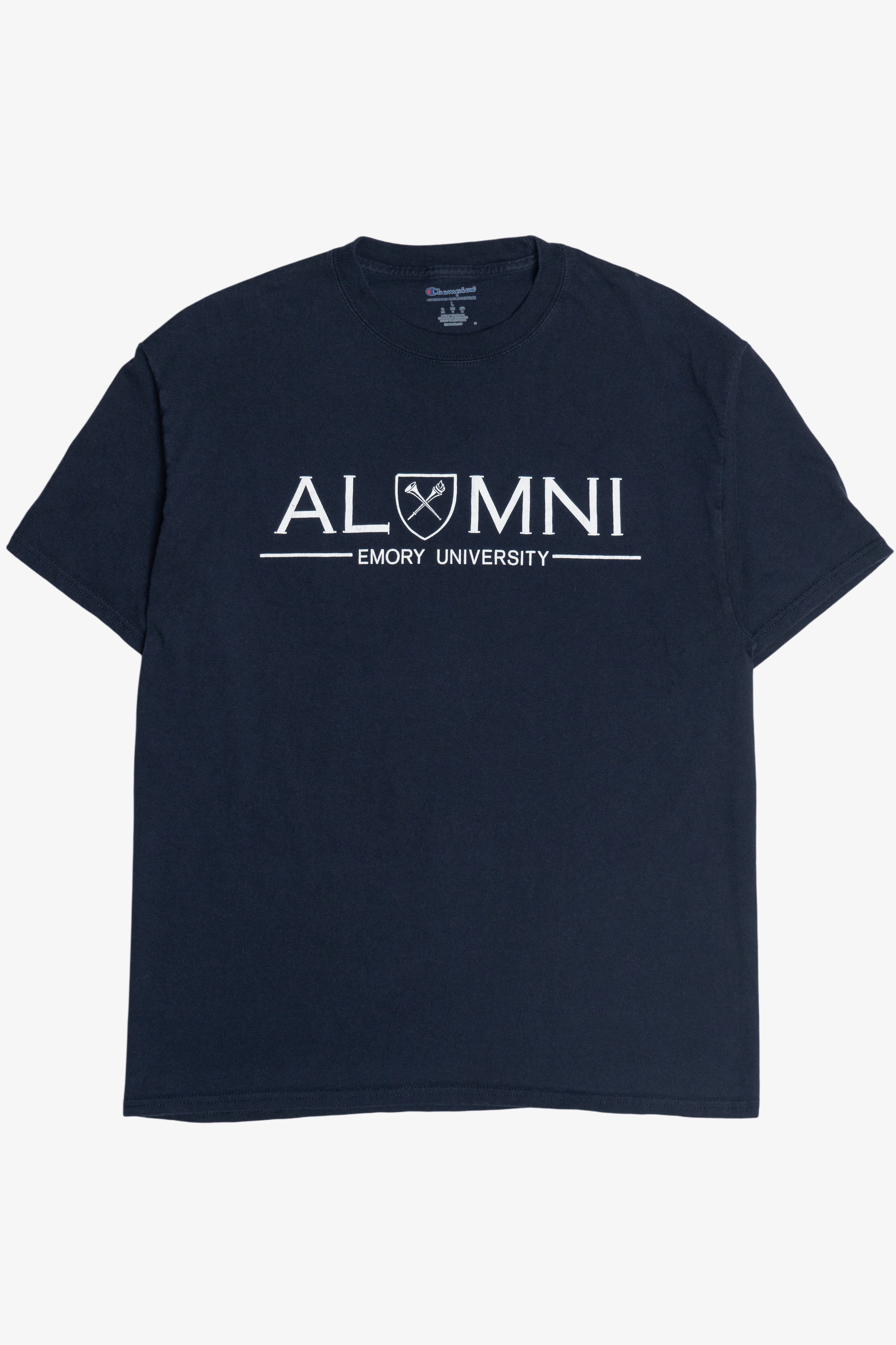 Navy Blue "Emory University" "Alumni" Champion College T-Shirt (2010s)