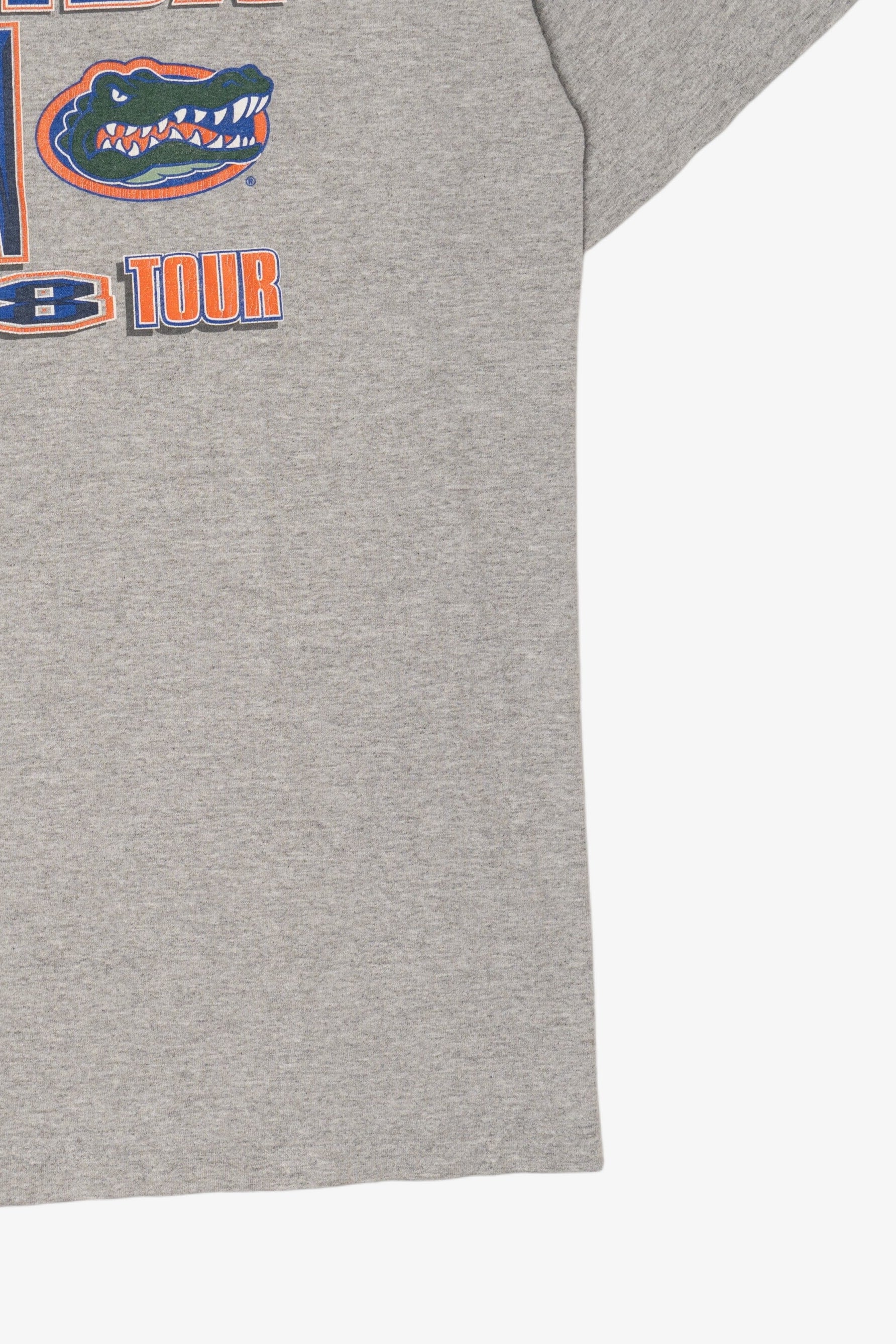 Gray NCAA Florida Gators Grid Iron 2008 T-Shirt (2000s)