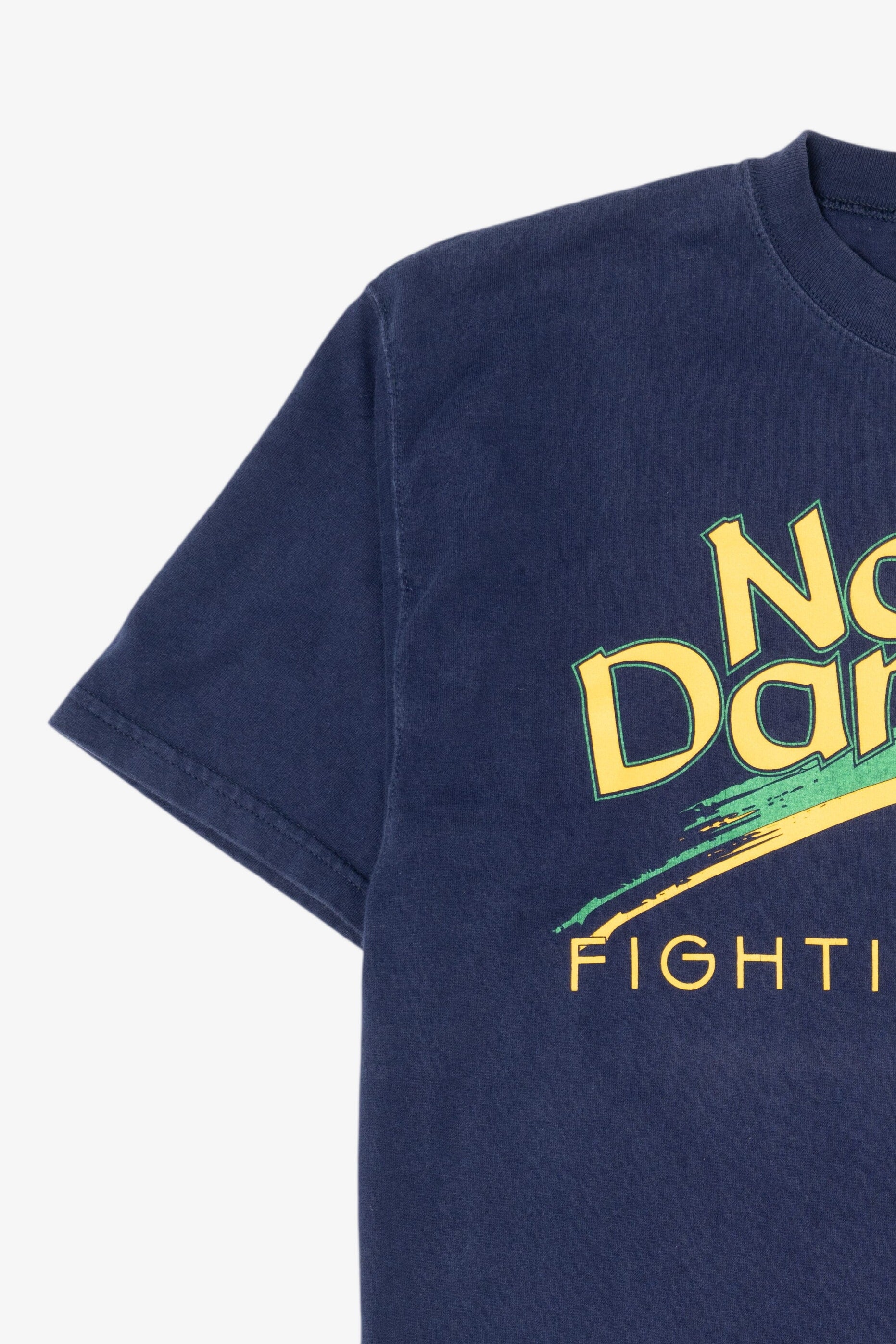 Vintage Navy Blue Notre Dame Fighting Irish T-Shirt (1990s)