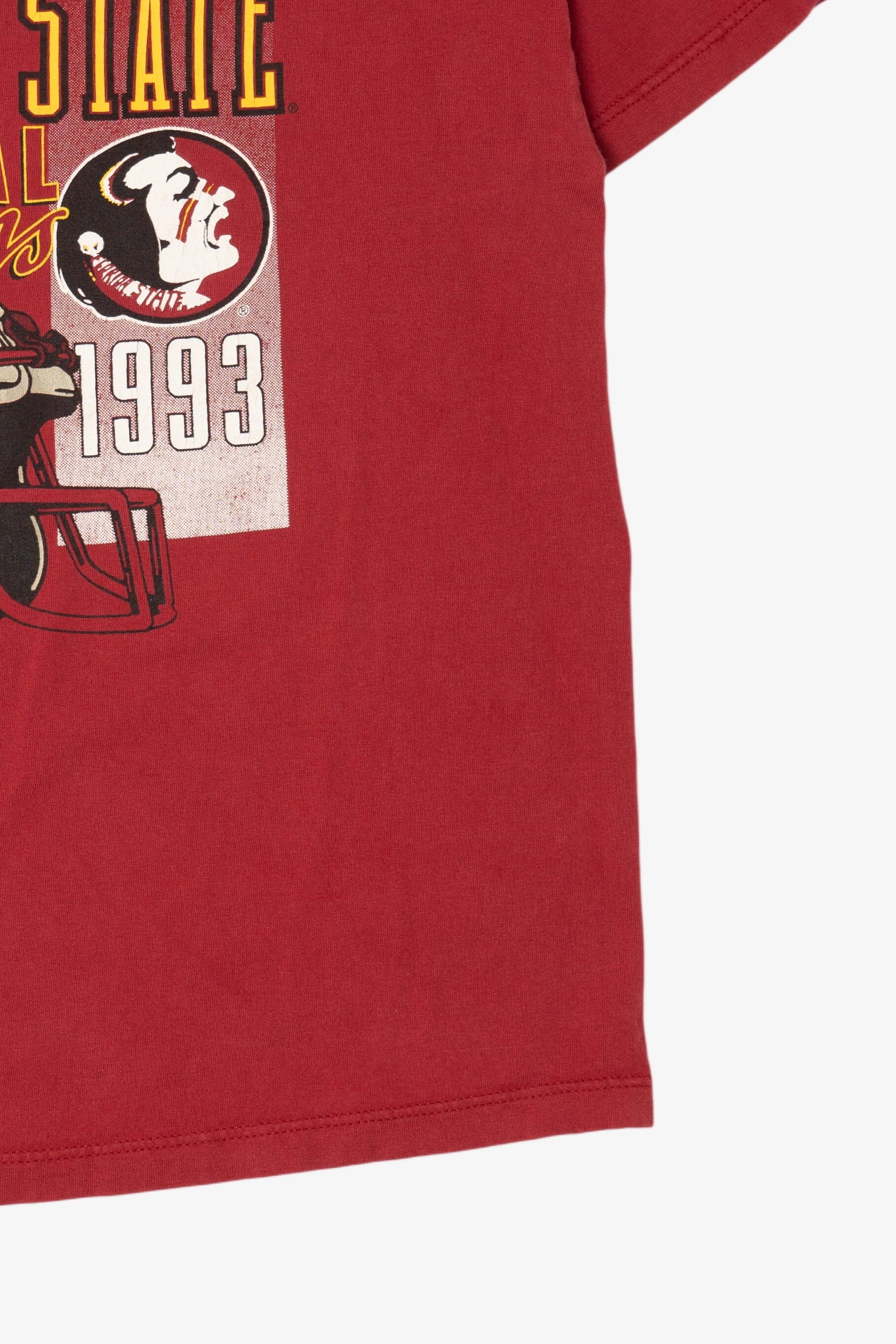 Vintage Red Florida State National Champions 1993 T-Shirt (1990s)