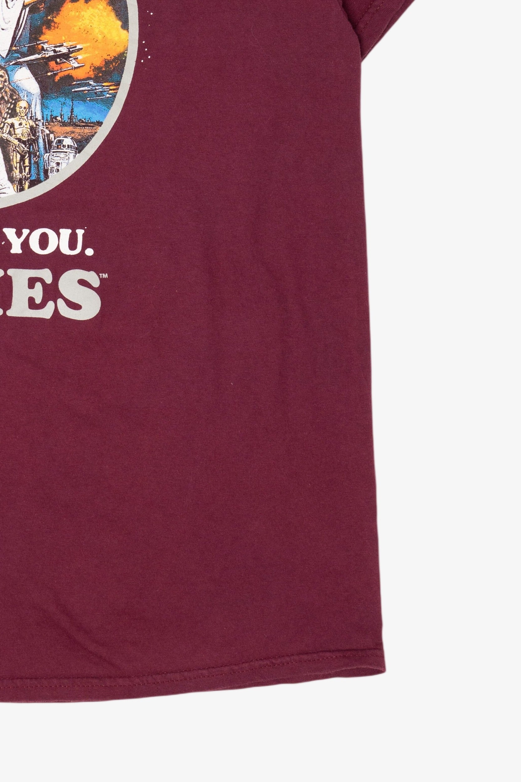 Burgundy Star Wars "May The Force Be With You Aggies" T-Shirt (2020s)