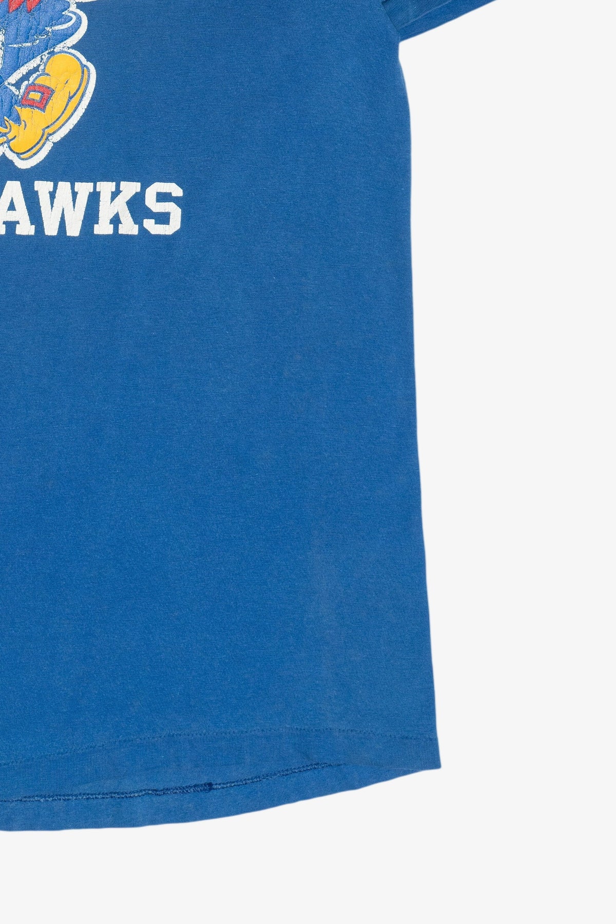 Vintage "Kansas Jayhawks" University of Kansas Mascot T-Shirt (1980s)