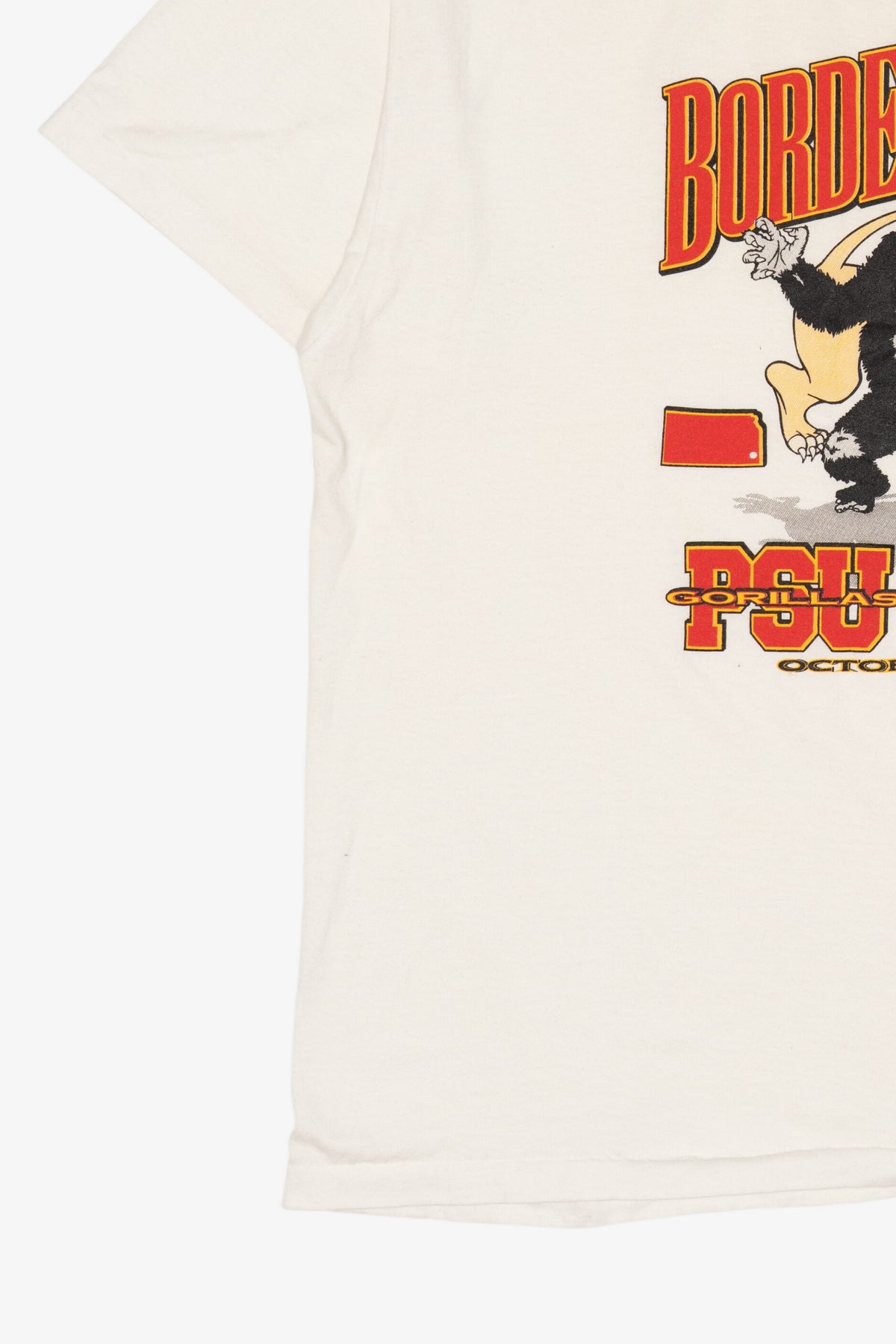 Vintage College "Border Battle" PSU Gorillas Vs. MSSC Lions T-Shirt (1990s)