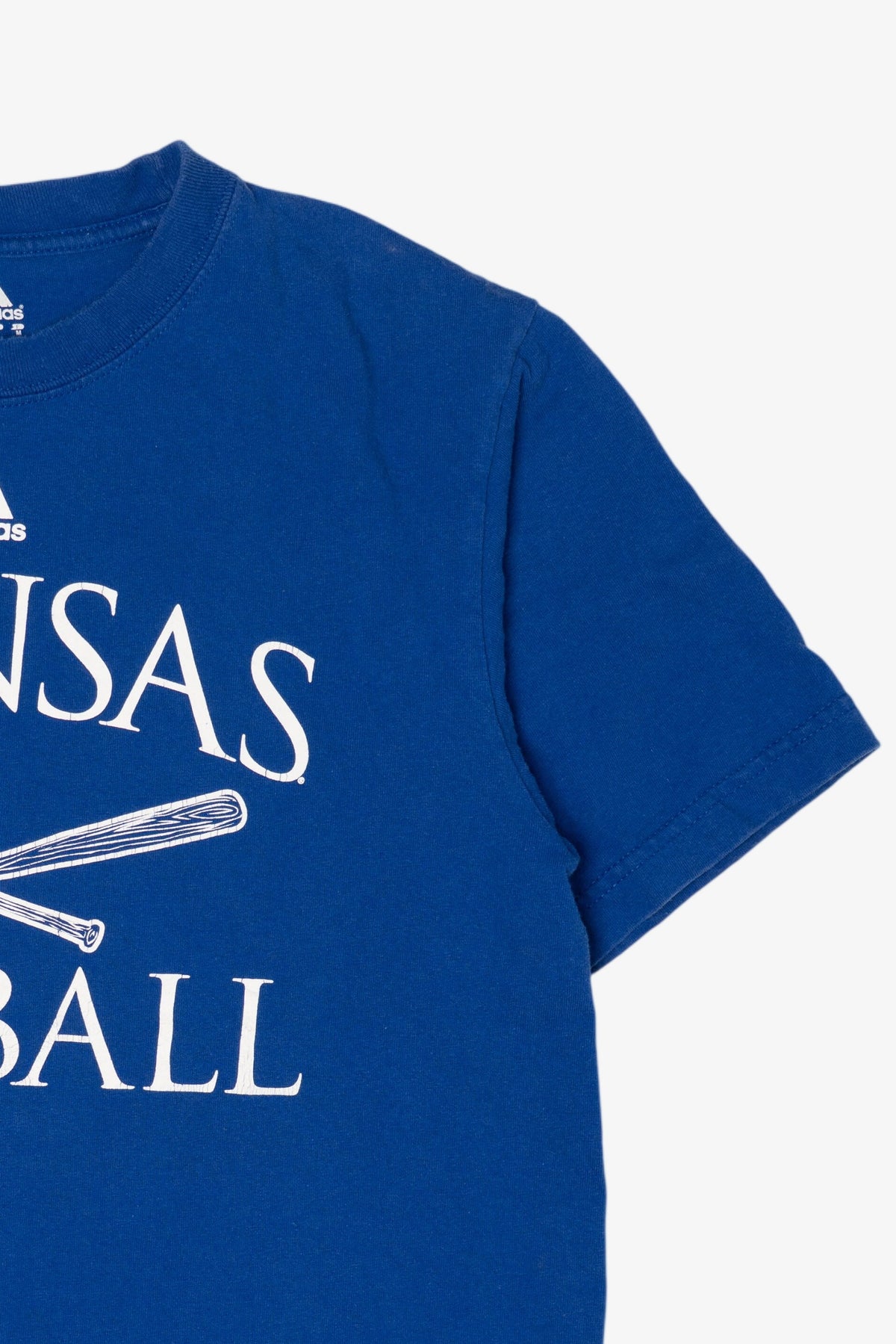 Blue Adidas Kansas Baseball T-Shirt (2010s)