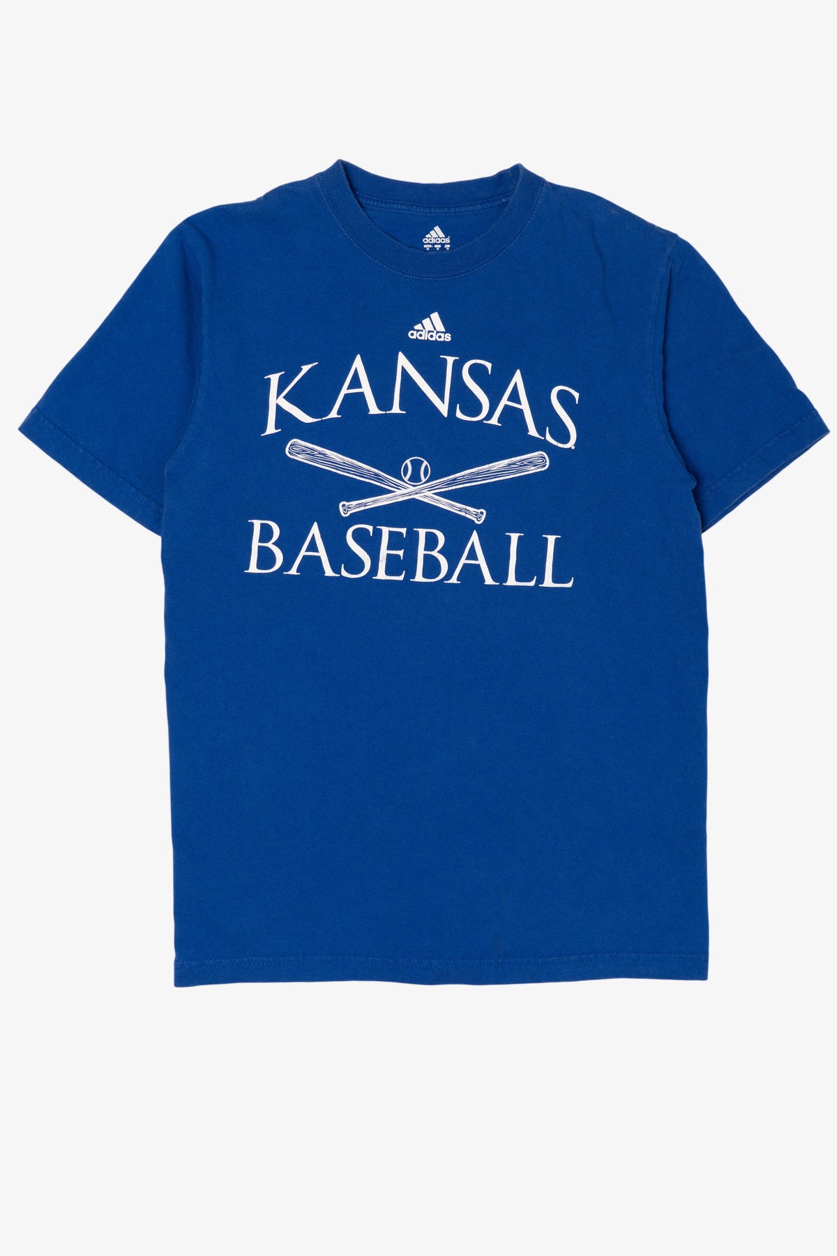 Blue Adidas Kansas Baseball T-Shirt (2010s)