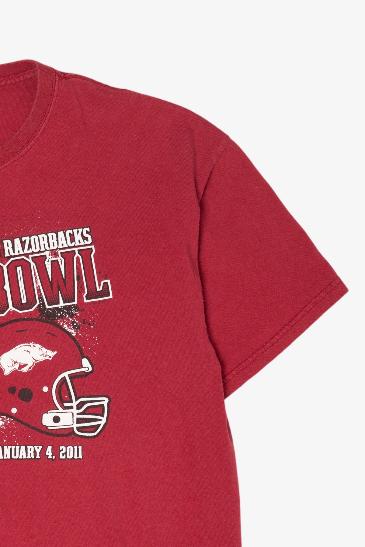 Red Arkansas Razorbacks Allstate Sugar Bowl T-Shirt (2010s)